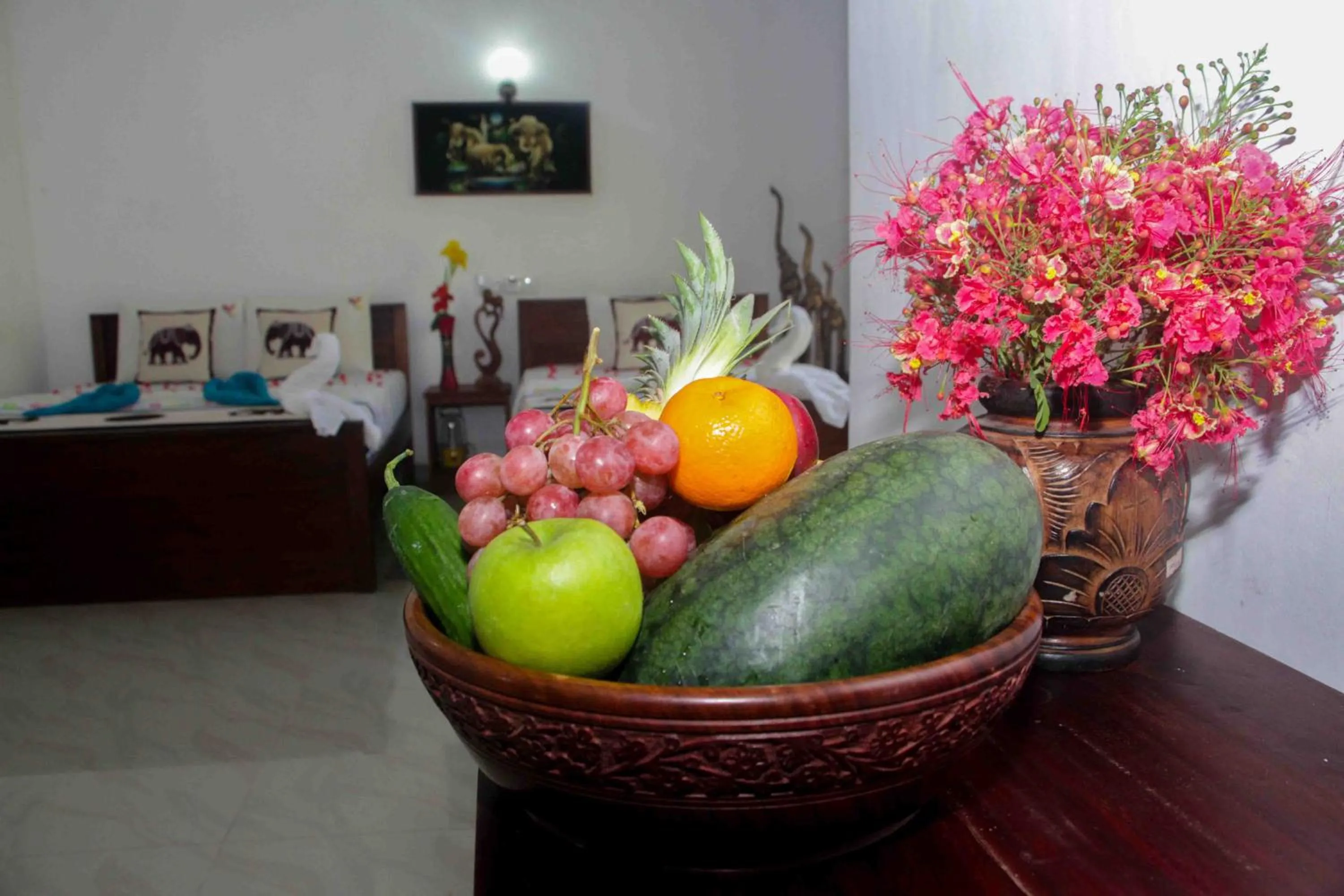 Bed in Hungry Lion Sigiriya