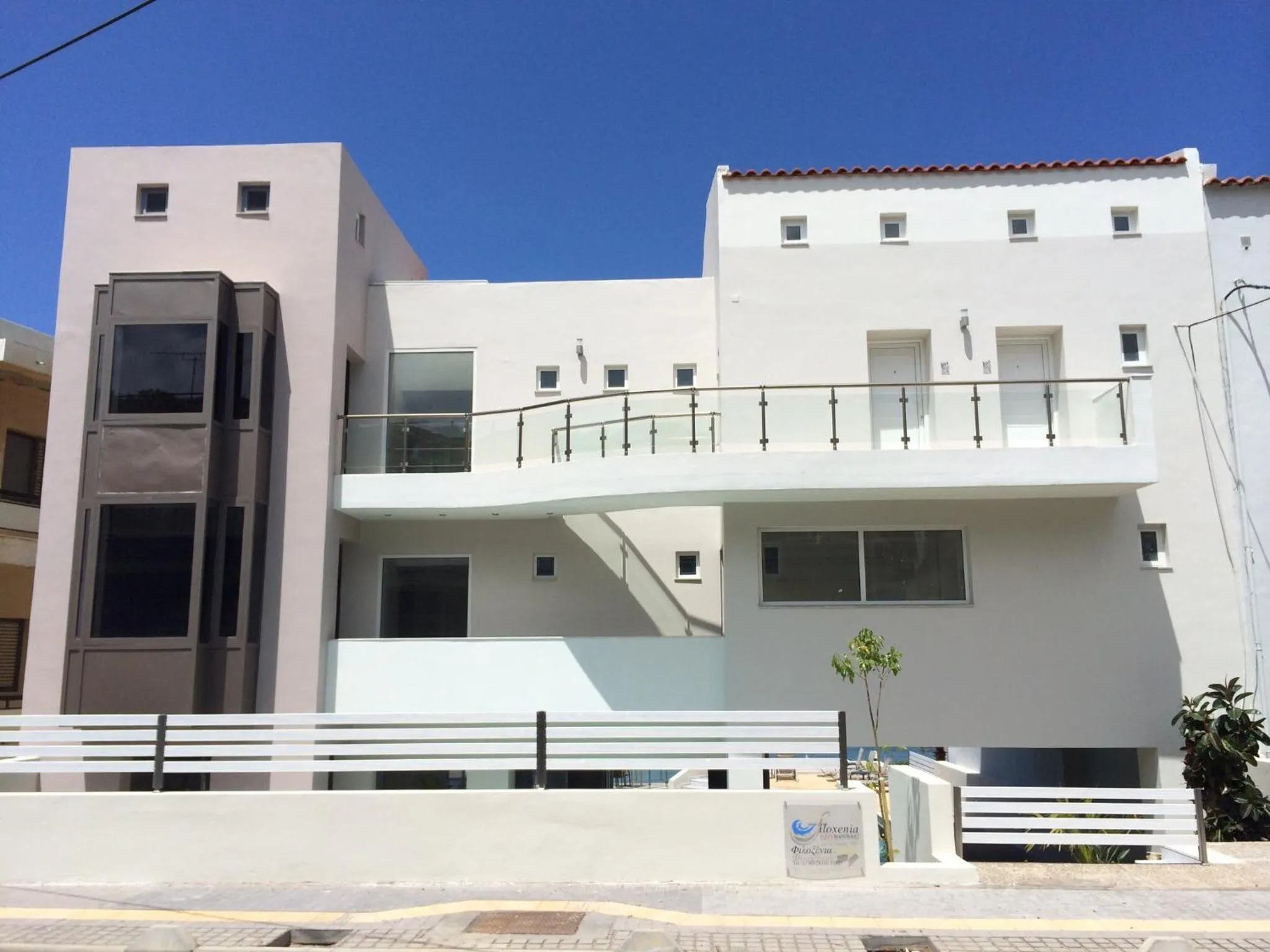 Facade/entrance in Filoxenia Beach Hotel
