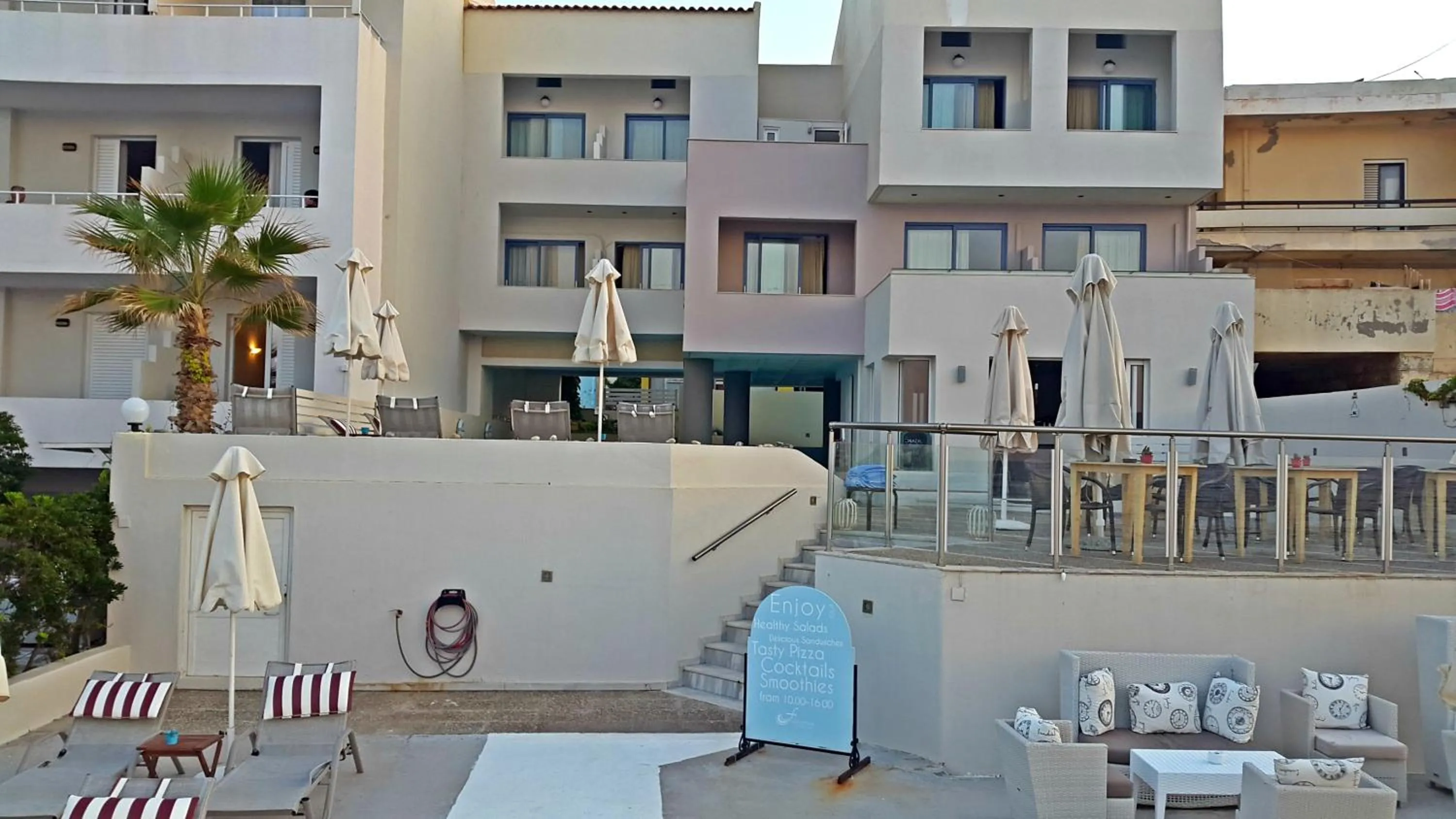 Balcony/Terrace in Filoxenia Beach Hotel