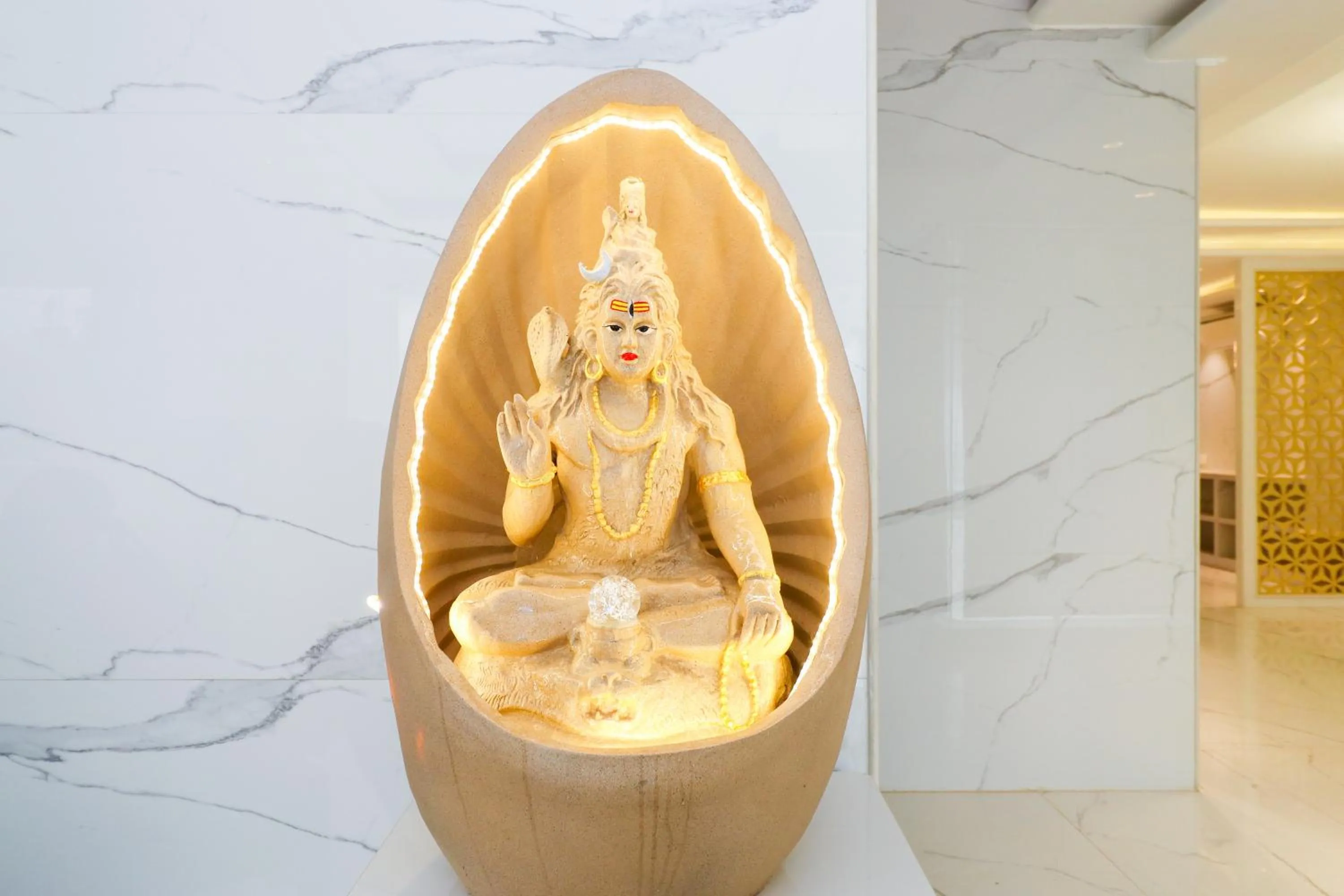 Decorative detail in OPO The View, Delhi Airport