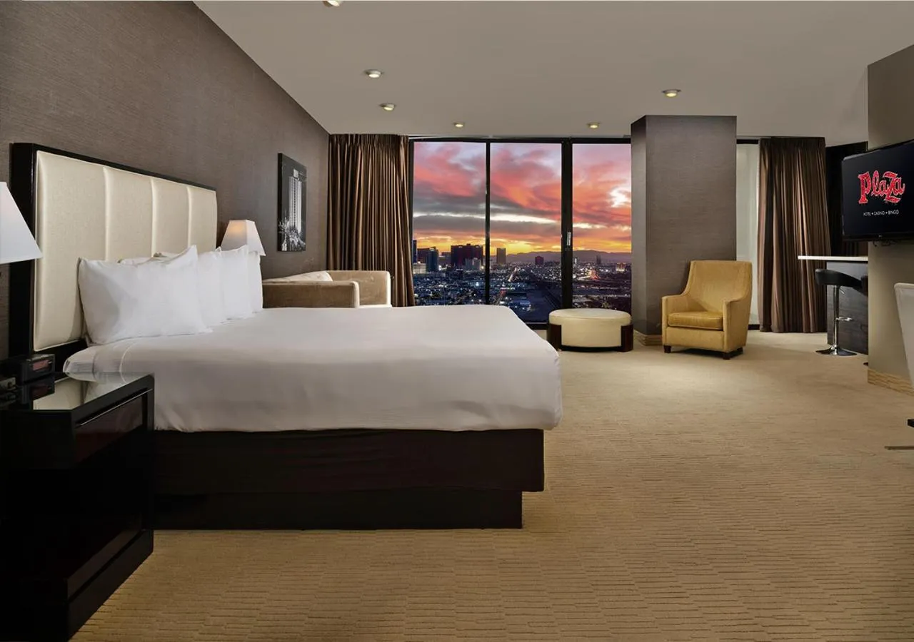 Bed in Plaza Hotel & Casino