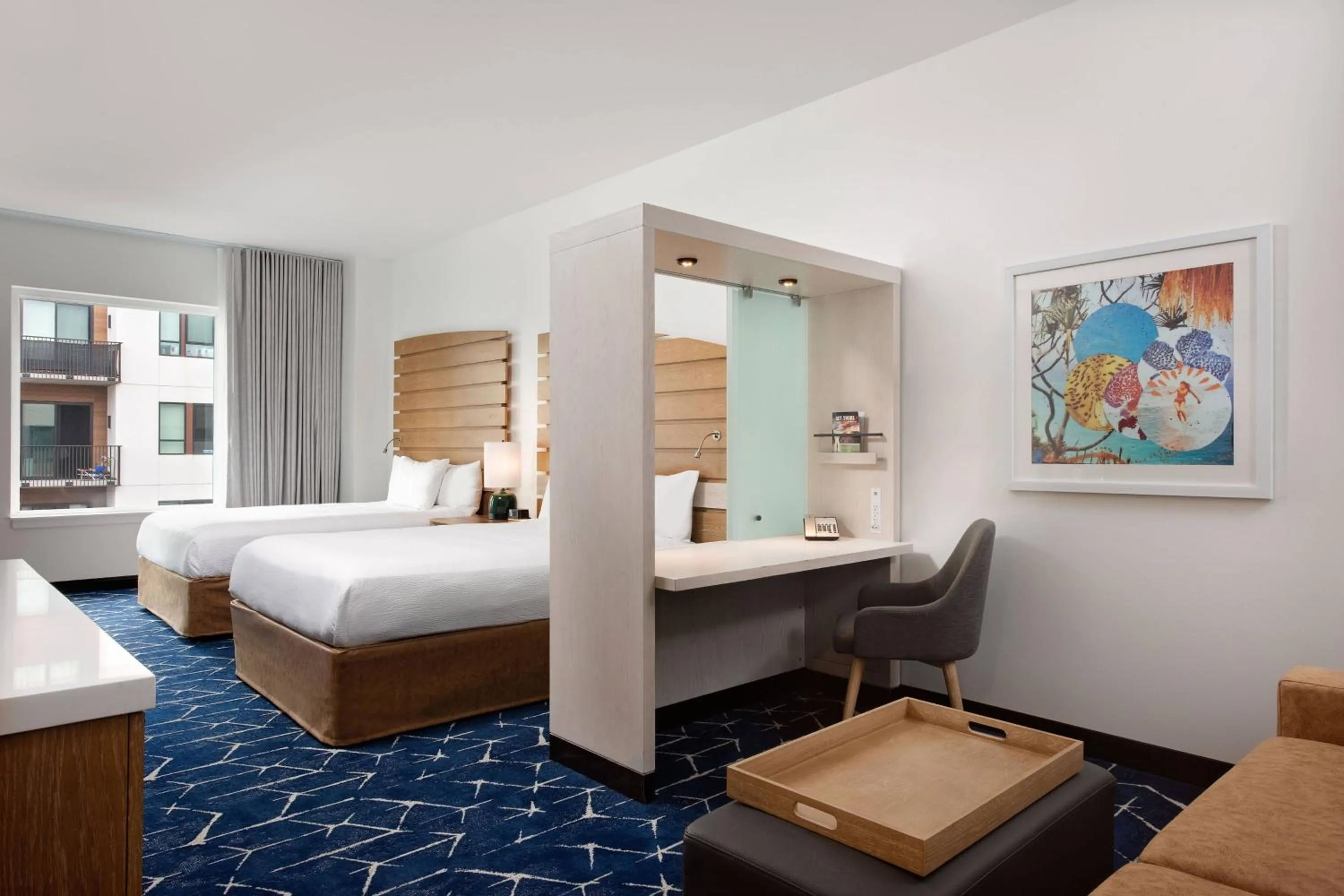 Photo of the whole room, Bed in SpringHill Suites by Marriott Oceanside Beach