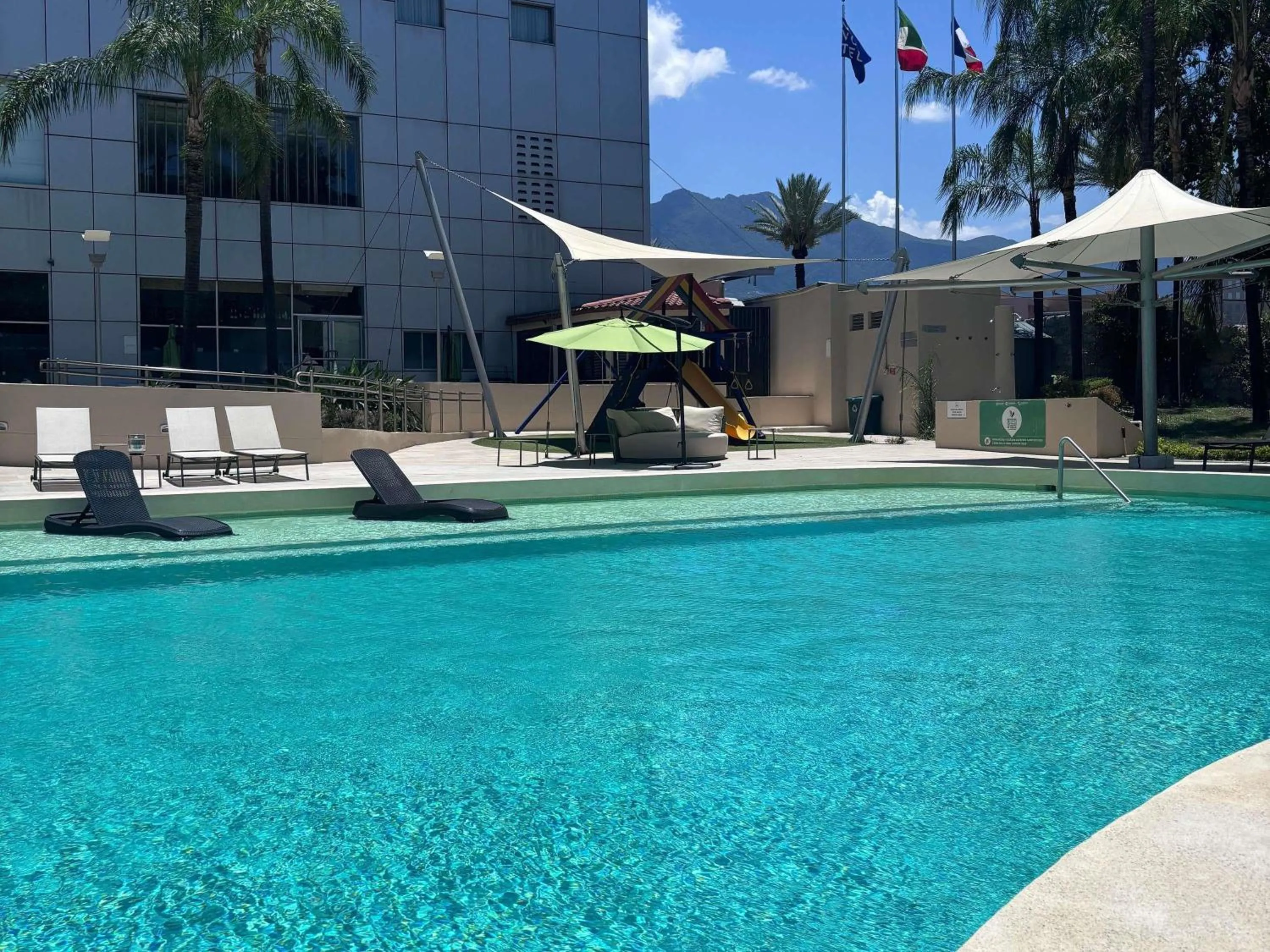 Pool view in Novotel Monterrey Valle