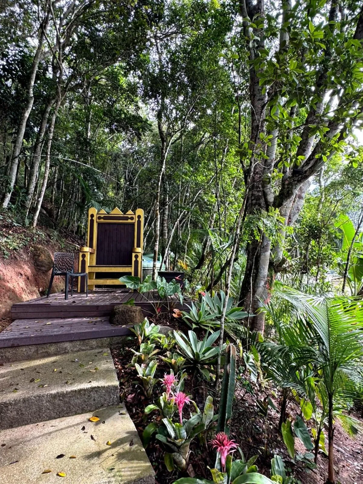 Garden view in Pousada Casa do Oscar