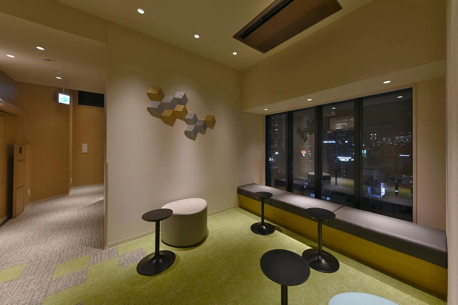 Communal lounge/ TV room in Fourz Hotel Kintetsu Osaka-Namba