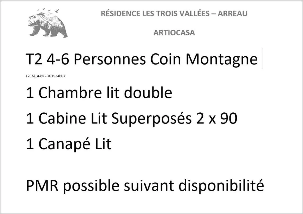 Bedroom in Résidence Les Trois Vallées - ARREAU