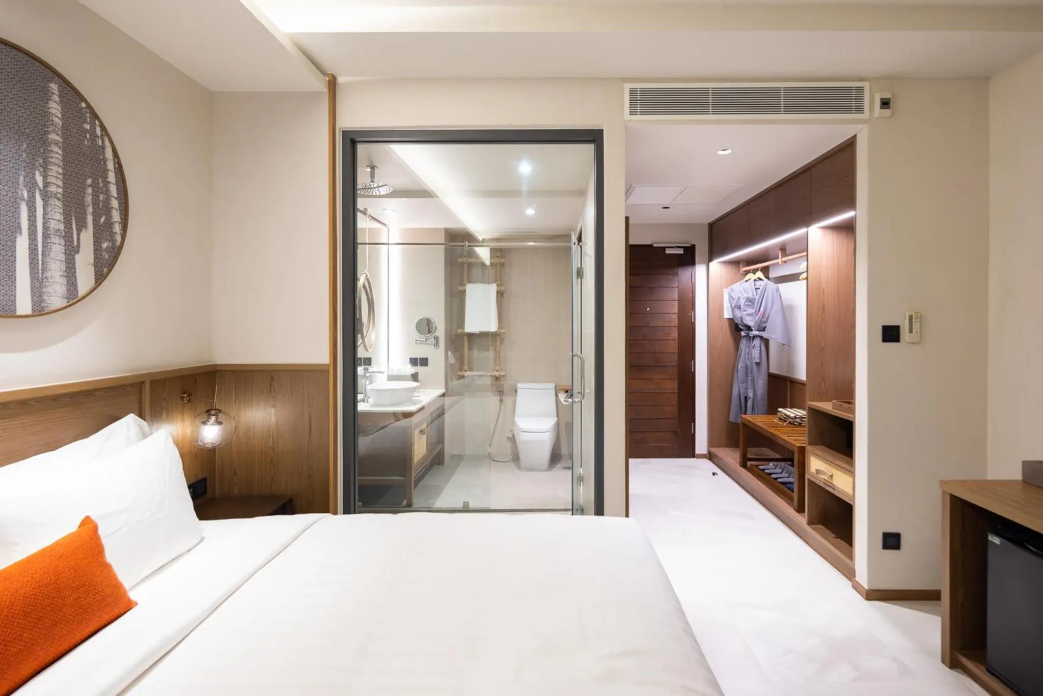 Bathroom, Bed in The Culture Samui
