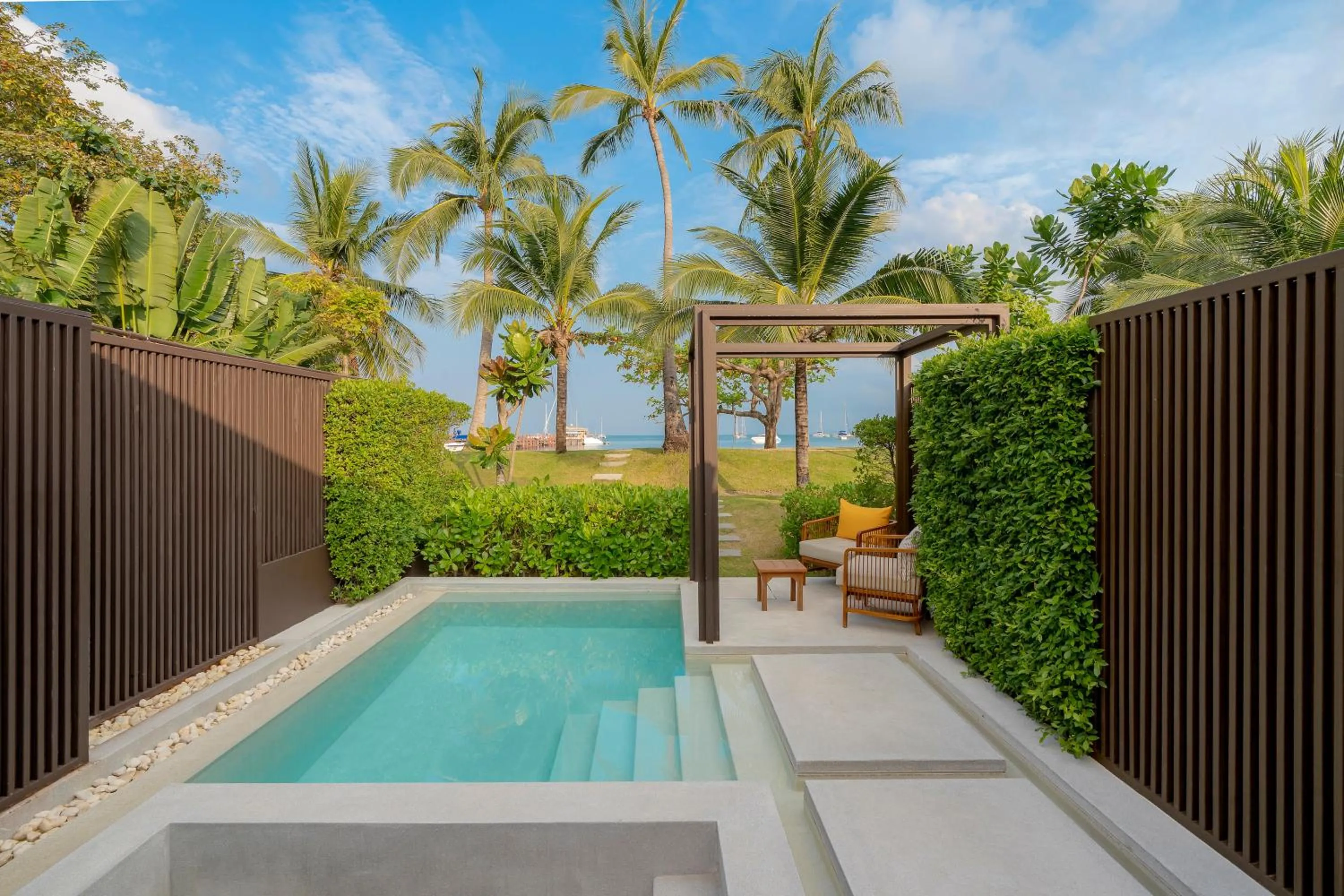 Pool view in The Culture Samui
