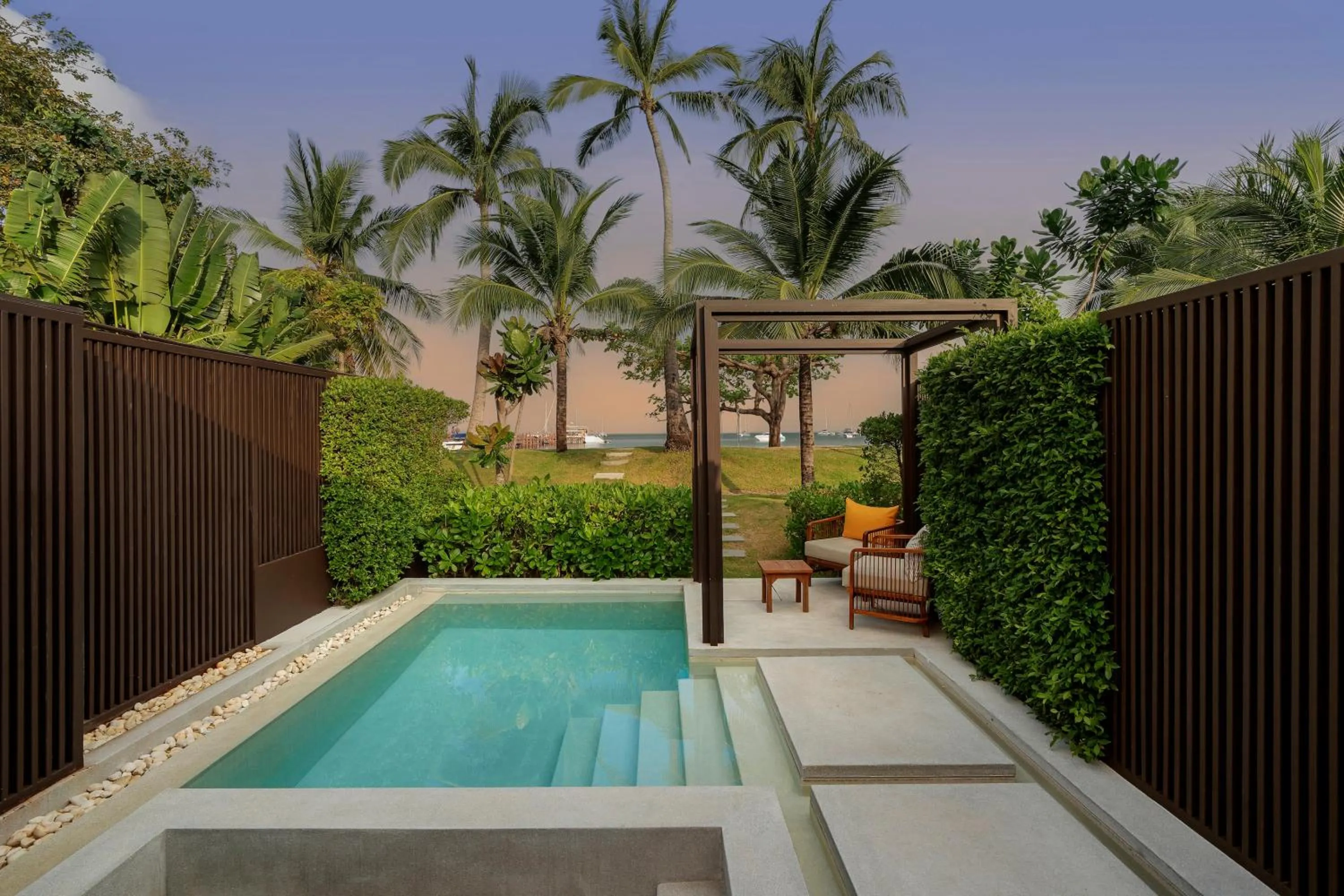 Pool view in The Culture Samui