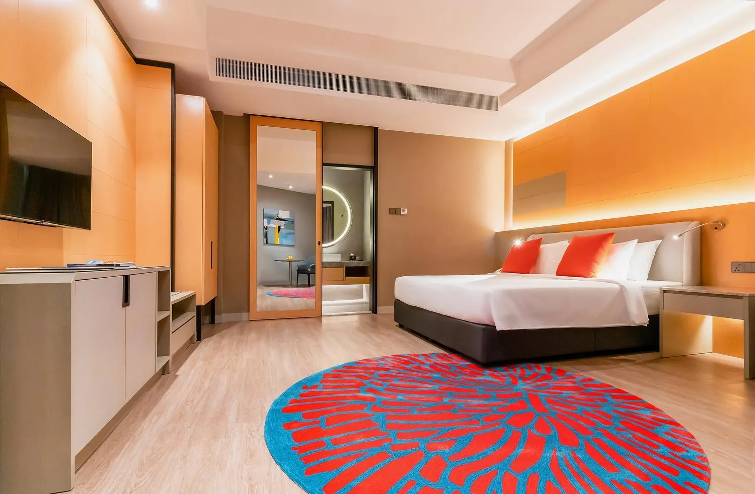 Bedroom, Bed in M World Hotel