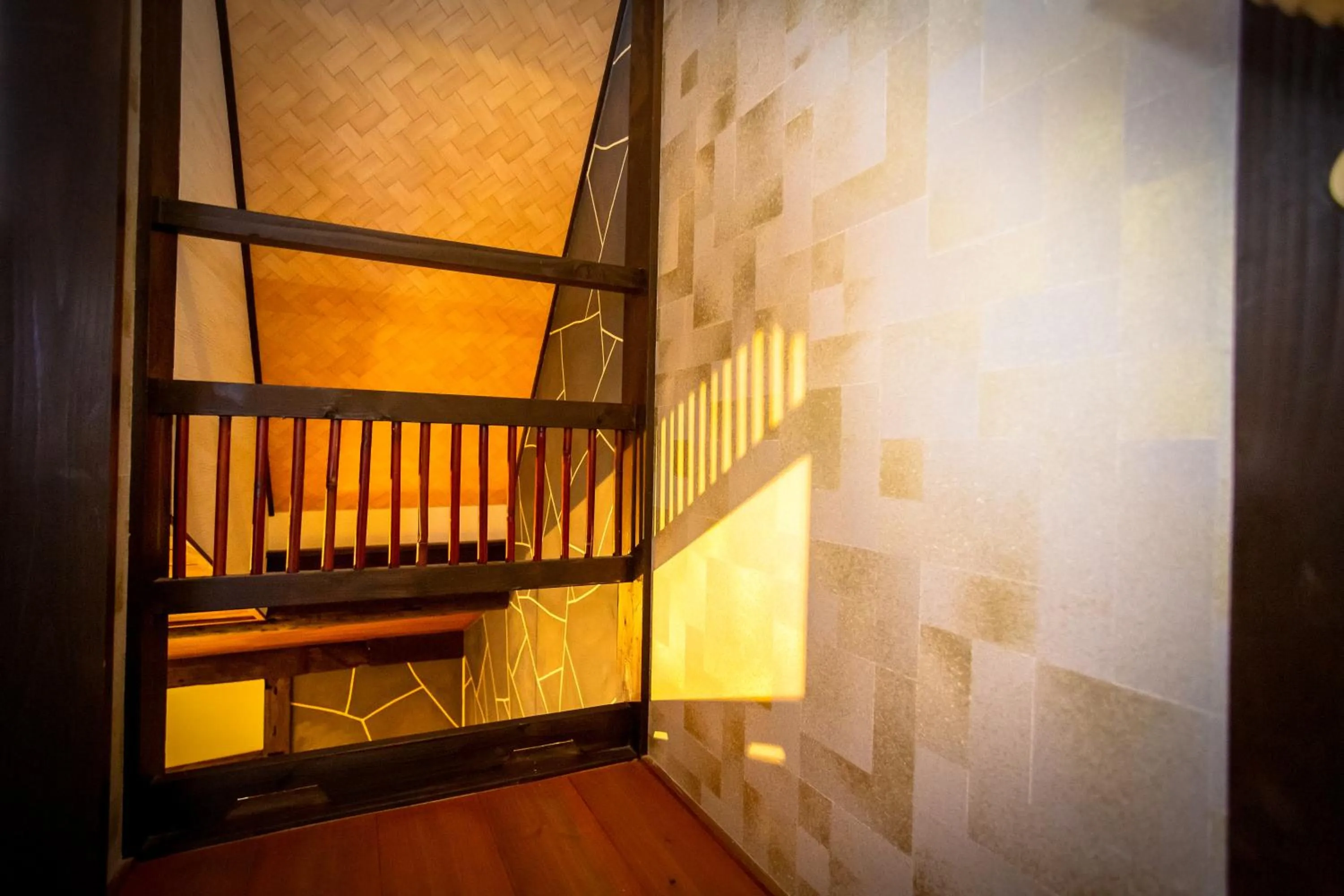 Decorative detail, Bed in INN Plus Toji Fushin