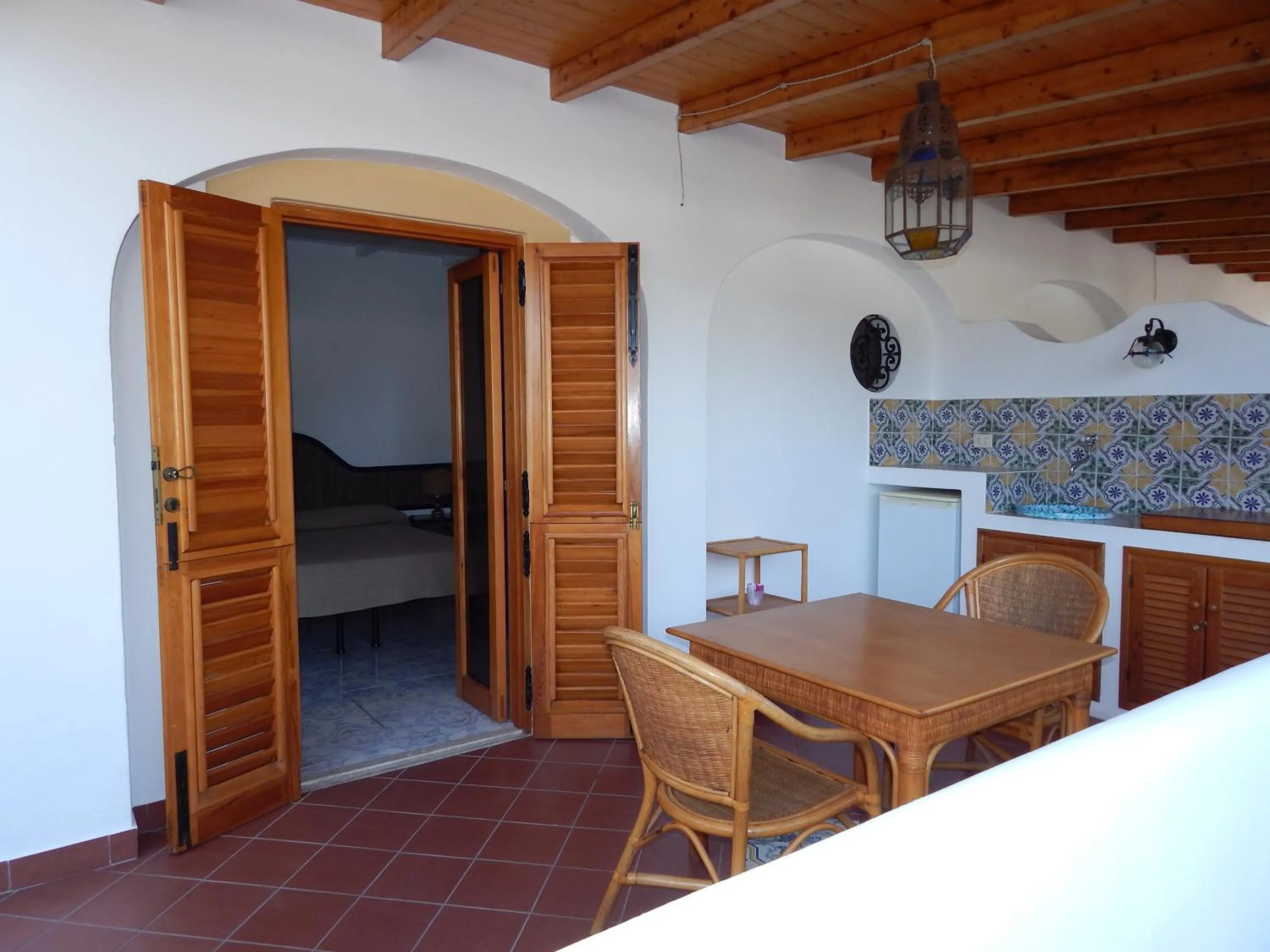 Patio, Bed in Casa Arcada