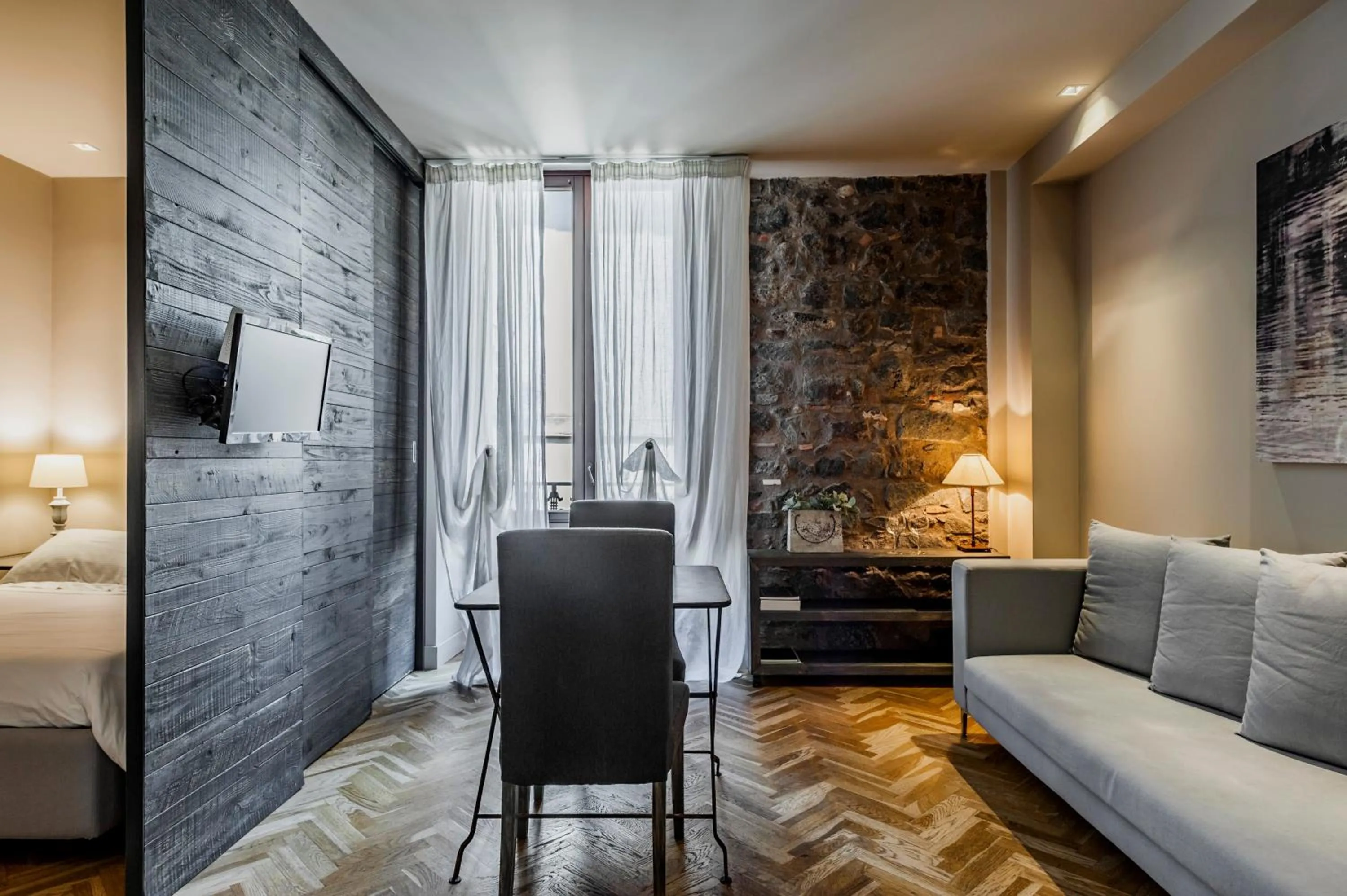 Living room, Bed in Ferrini Home - Via Monte Sant'Agata