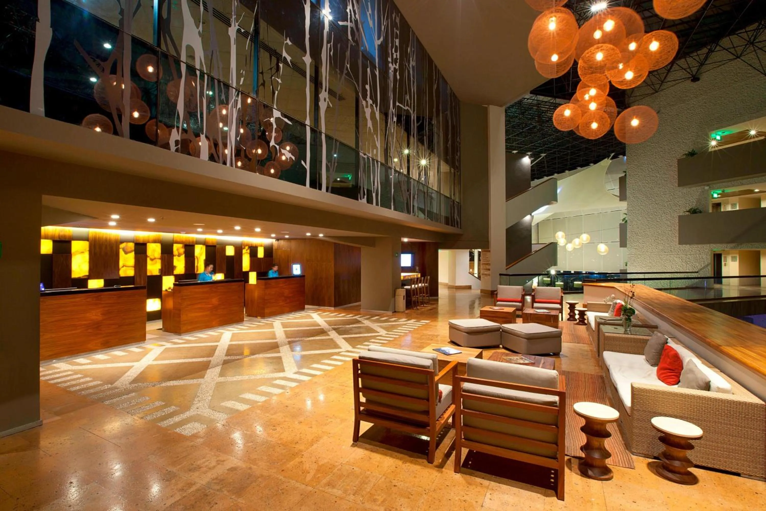 Lobby or reception in Marriott Tuxtla Gutierrez Hotel