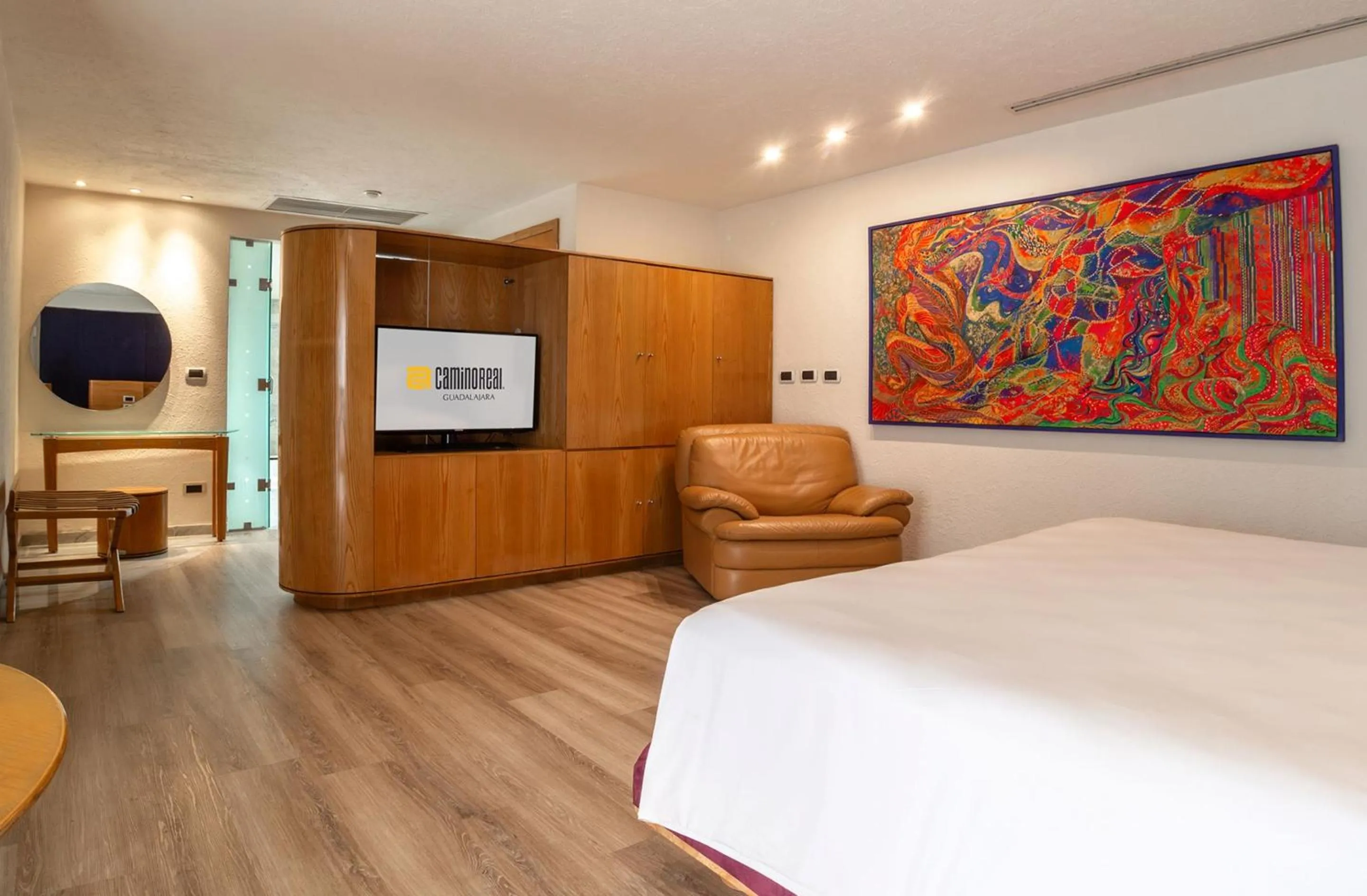 Photo of the whole room, Bed in Camino Real Guadalajara