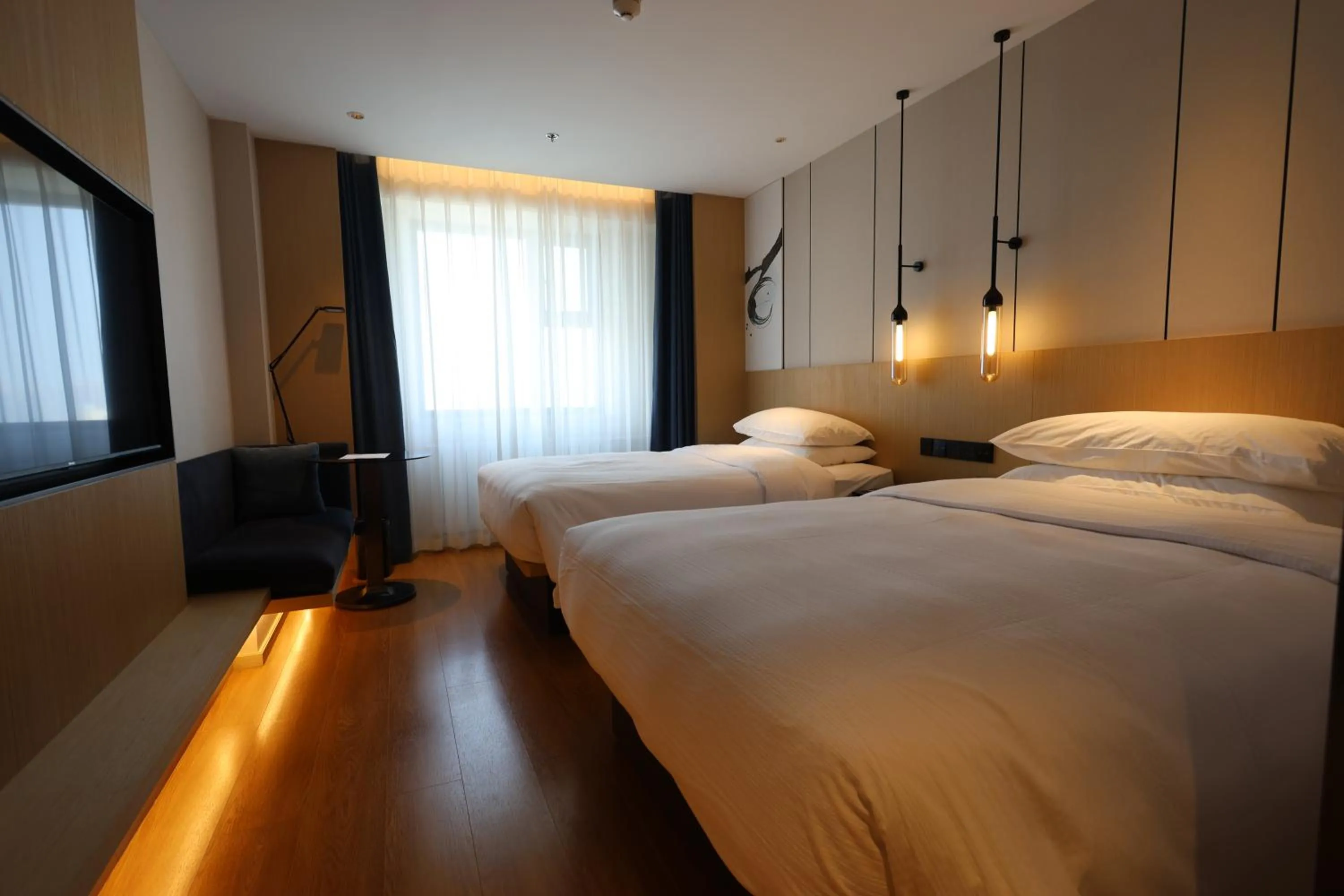 TV and multimedia, Bed in Fairfield by Marriott Harbin Downtown