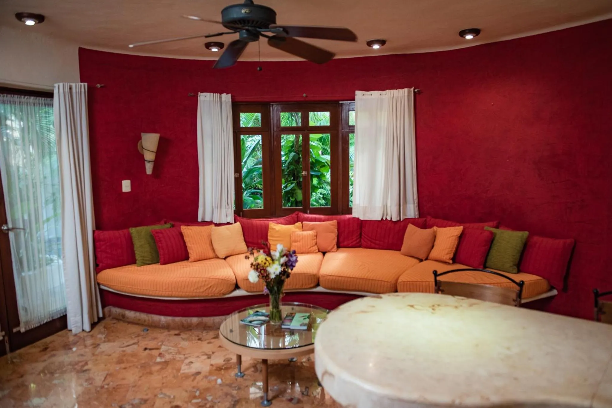 Living room in Villas Sacbe Condo Hotel and Beach Club