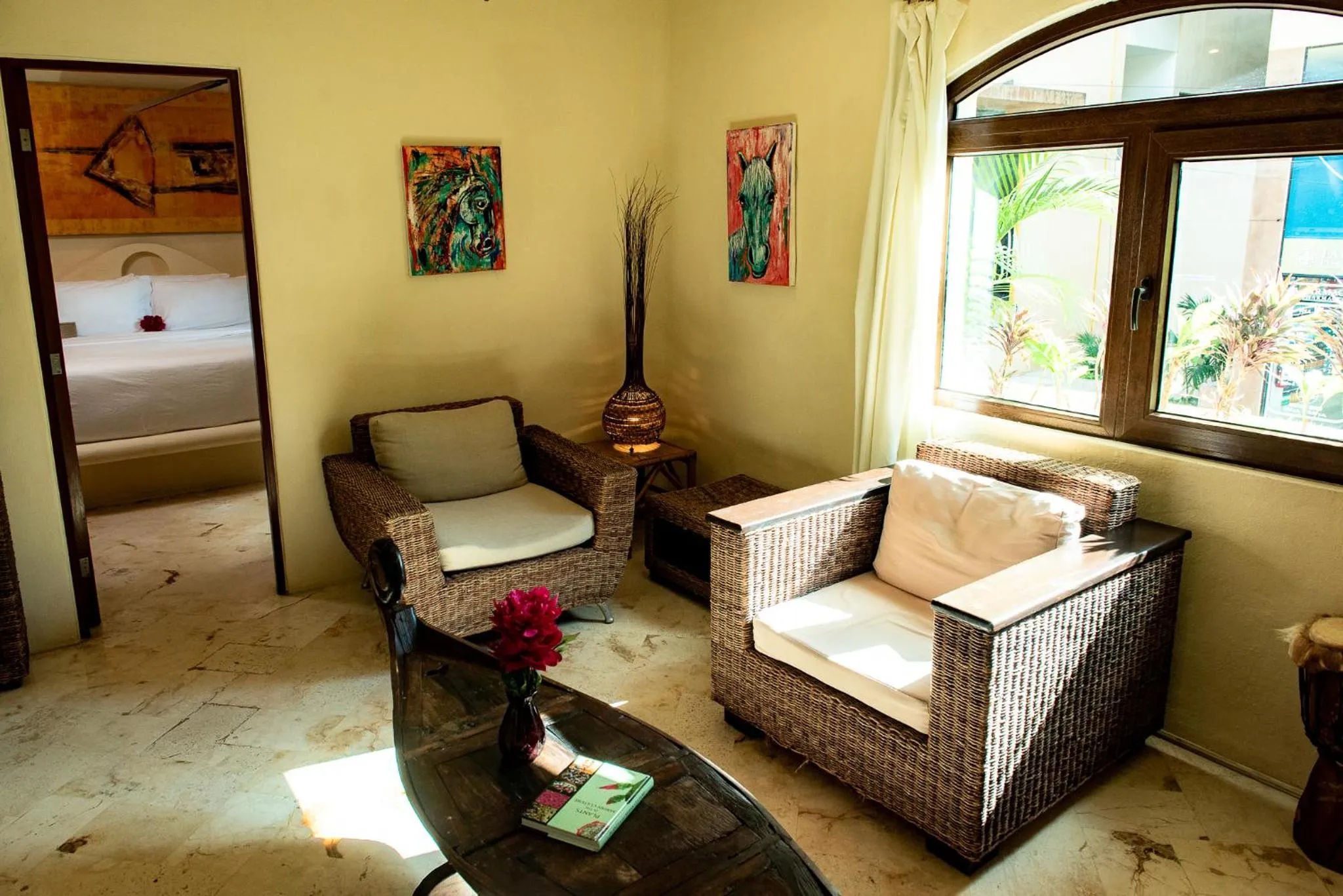 Living room in Villas Sacbe Condo Hotel and Beach Club