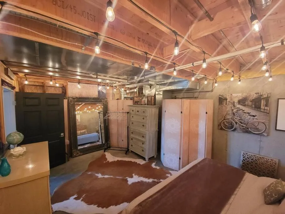 Bed in Among the Aspens Family Cottage