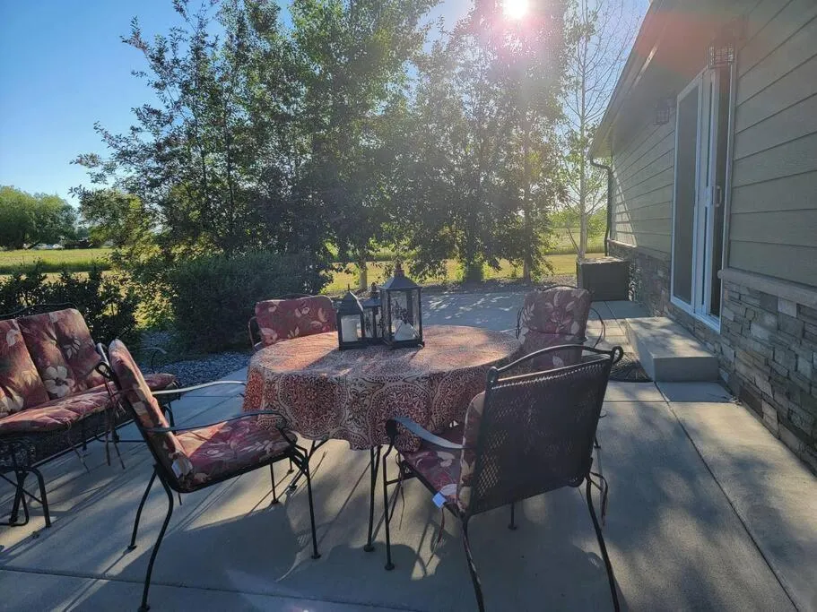 Patio in Mountain View Home on 2 Acres