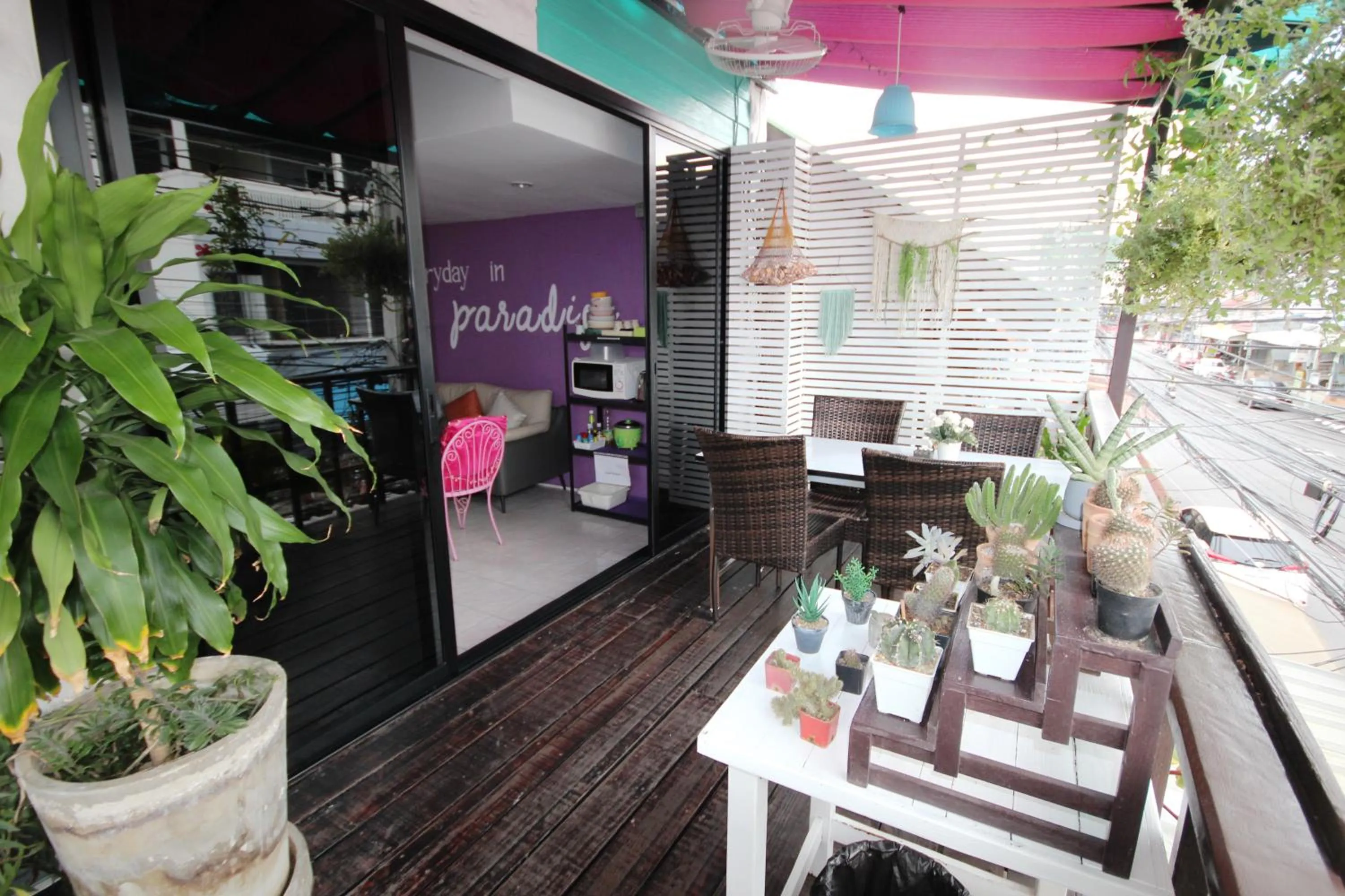 Balcony/Terrace in Hua Hin Paradise Guesthouse