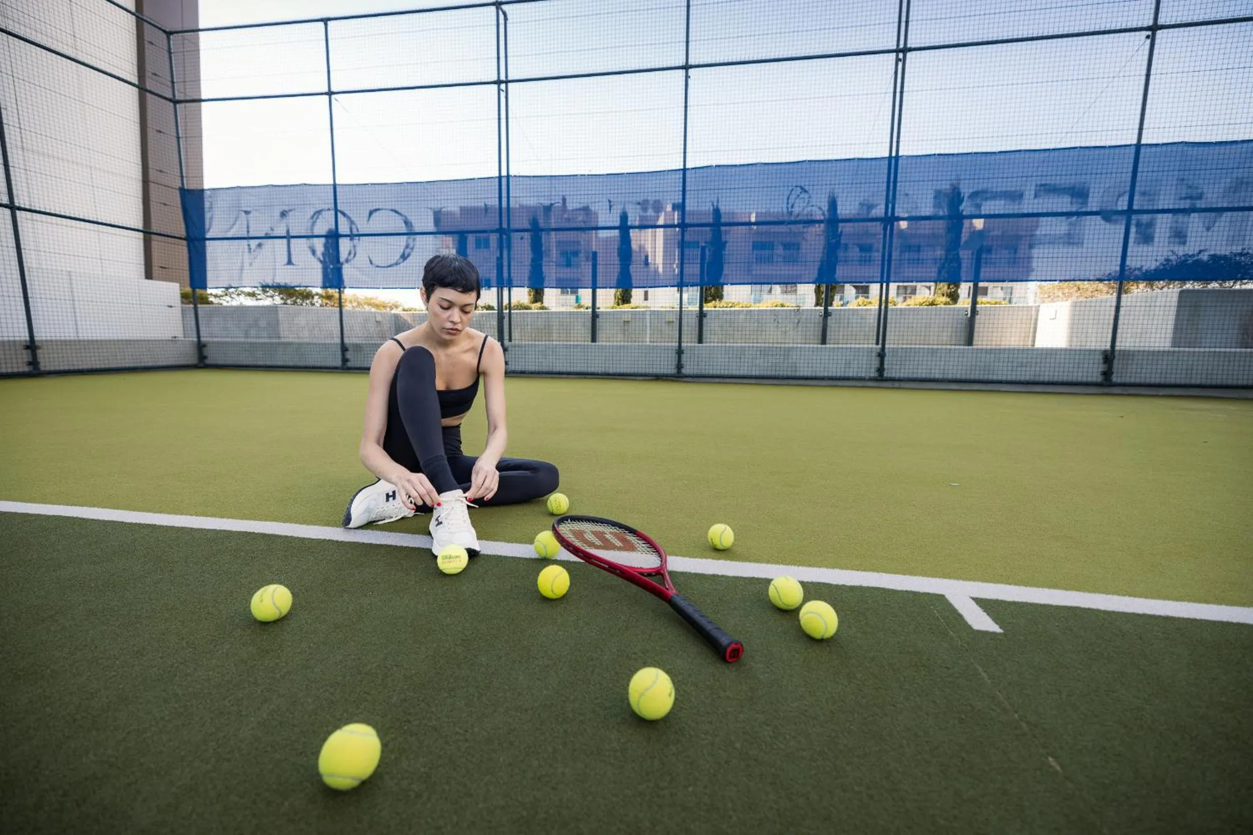 Tennis court in The Icon Limassol