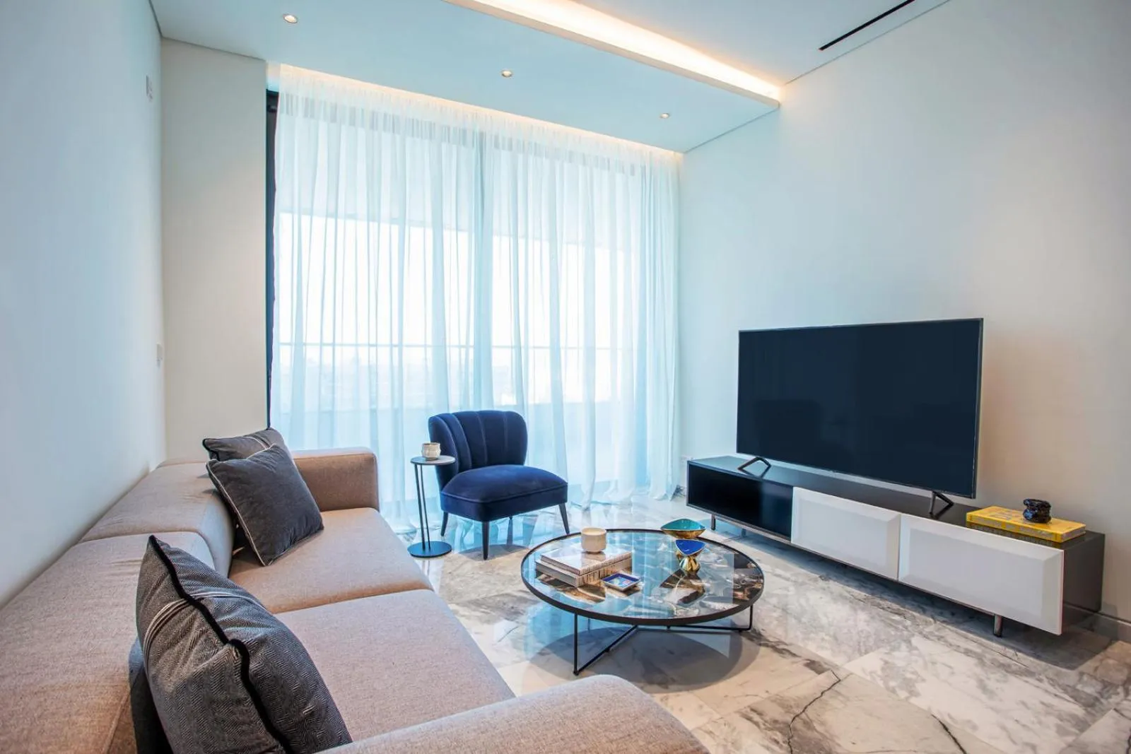 Living room in The Icon Limassol