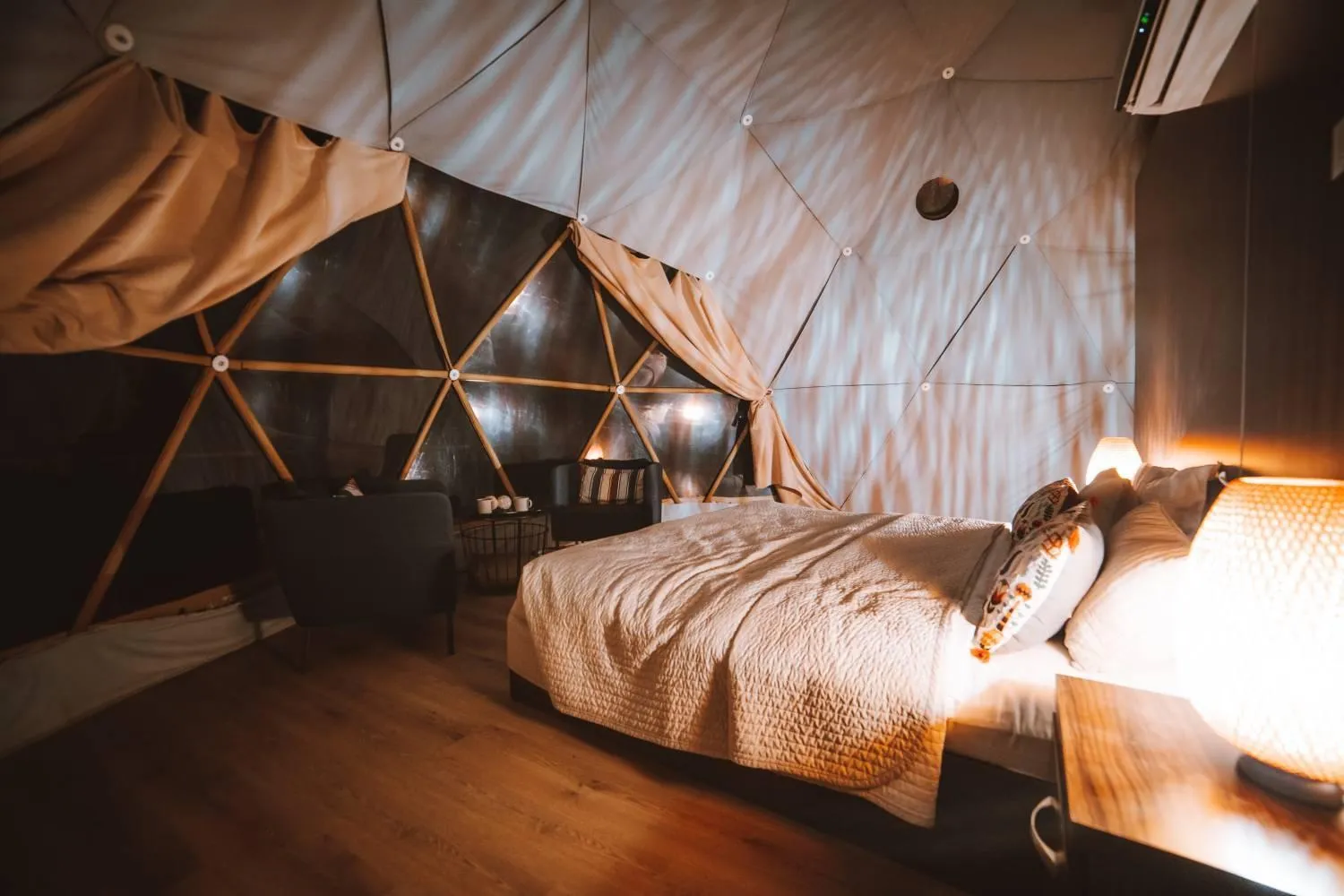 Night, Bed in SunCity Camp