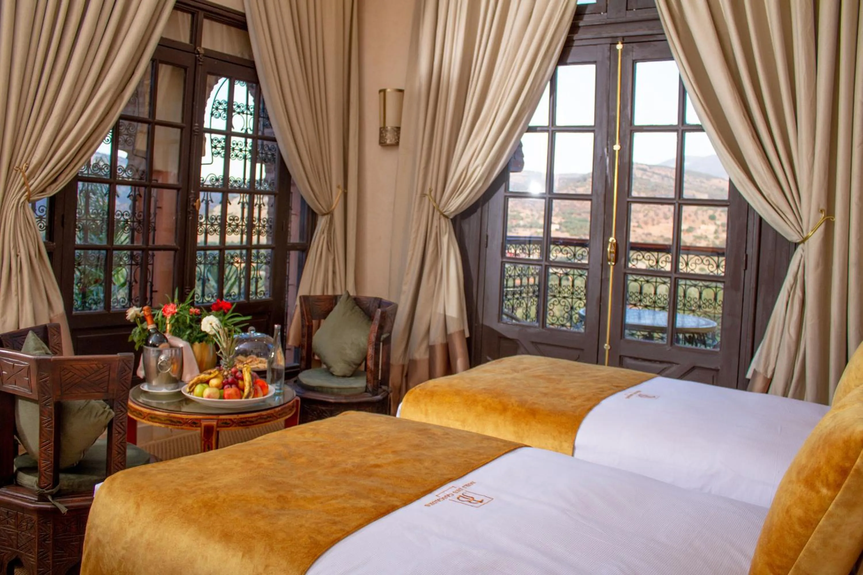 Bed in Borj Des Cascades & Spa