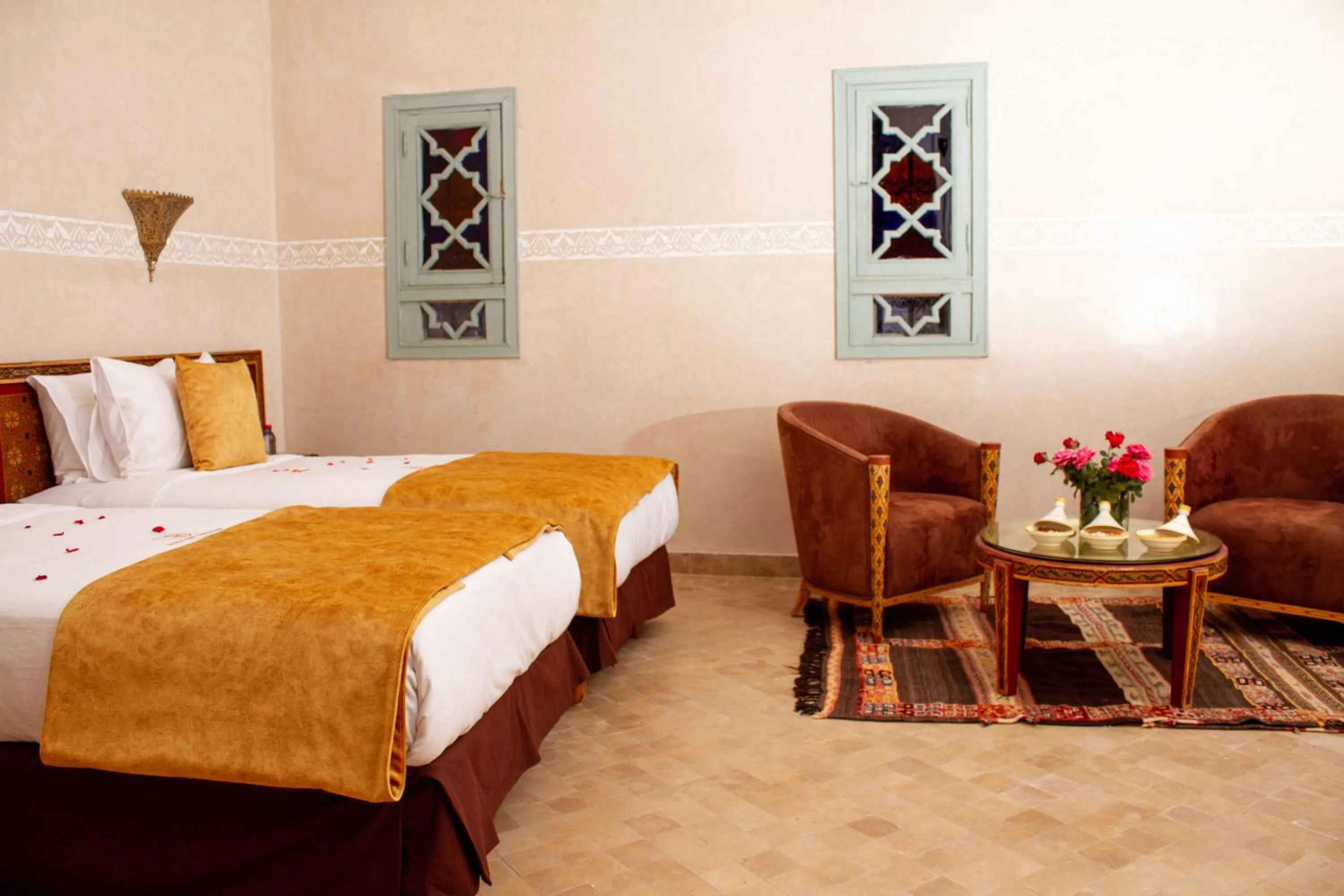 Bed in Borj Des Cascades & Spa