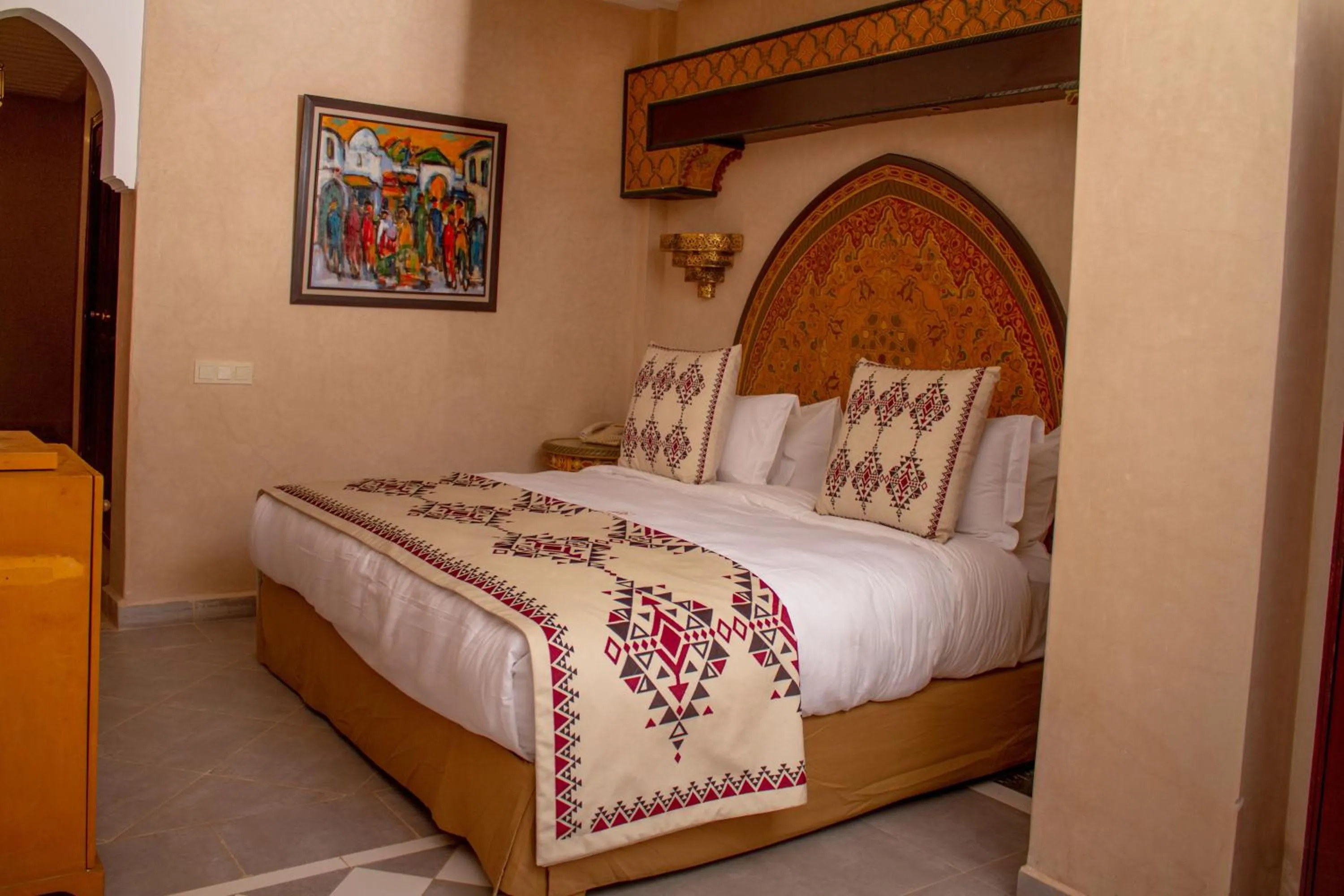 Bed in Borj Des Cascades & Spa