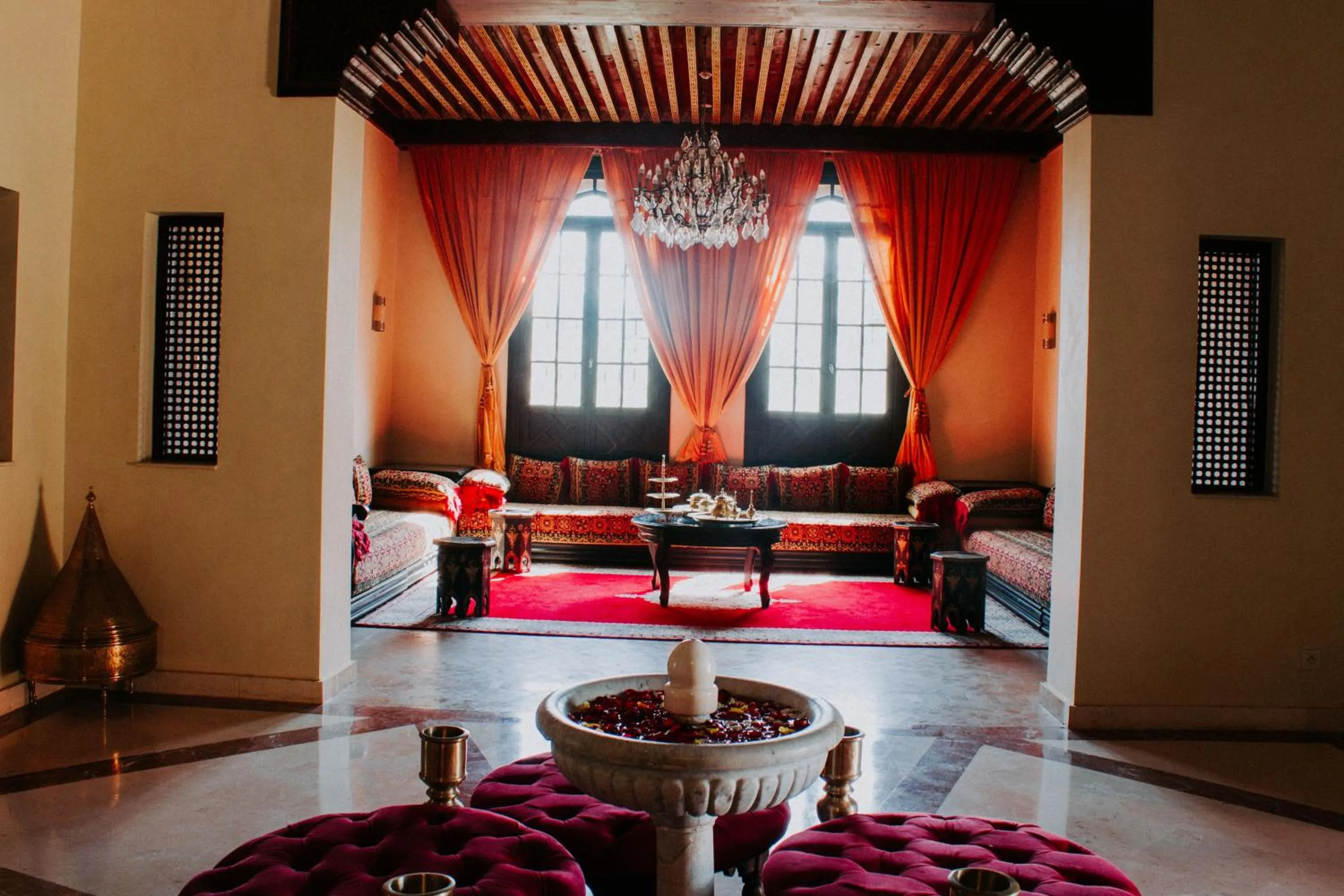 Bed in Borj Des Cascades & Spa