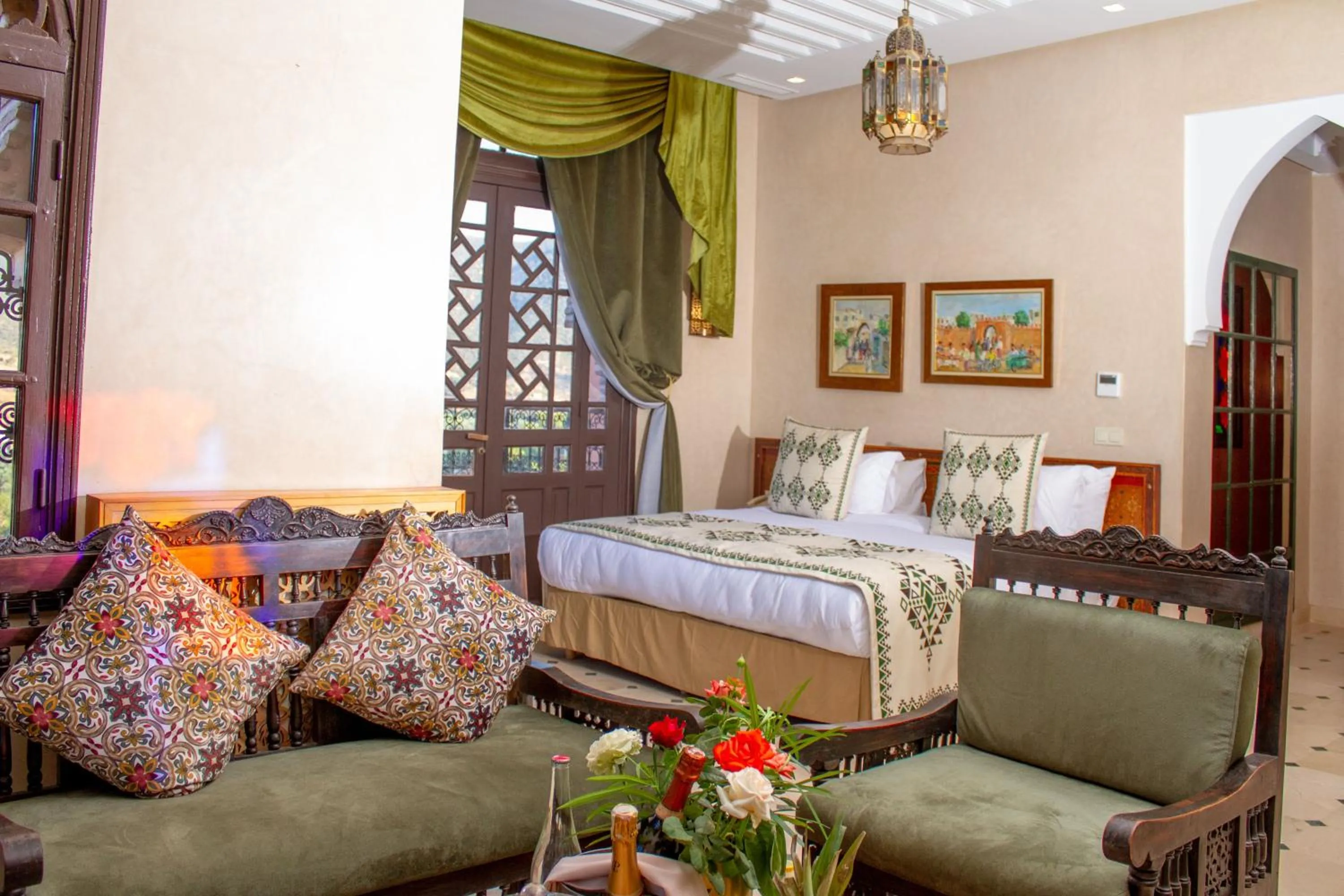 Bed in Borj Des Cascades & Spa