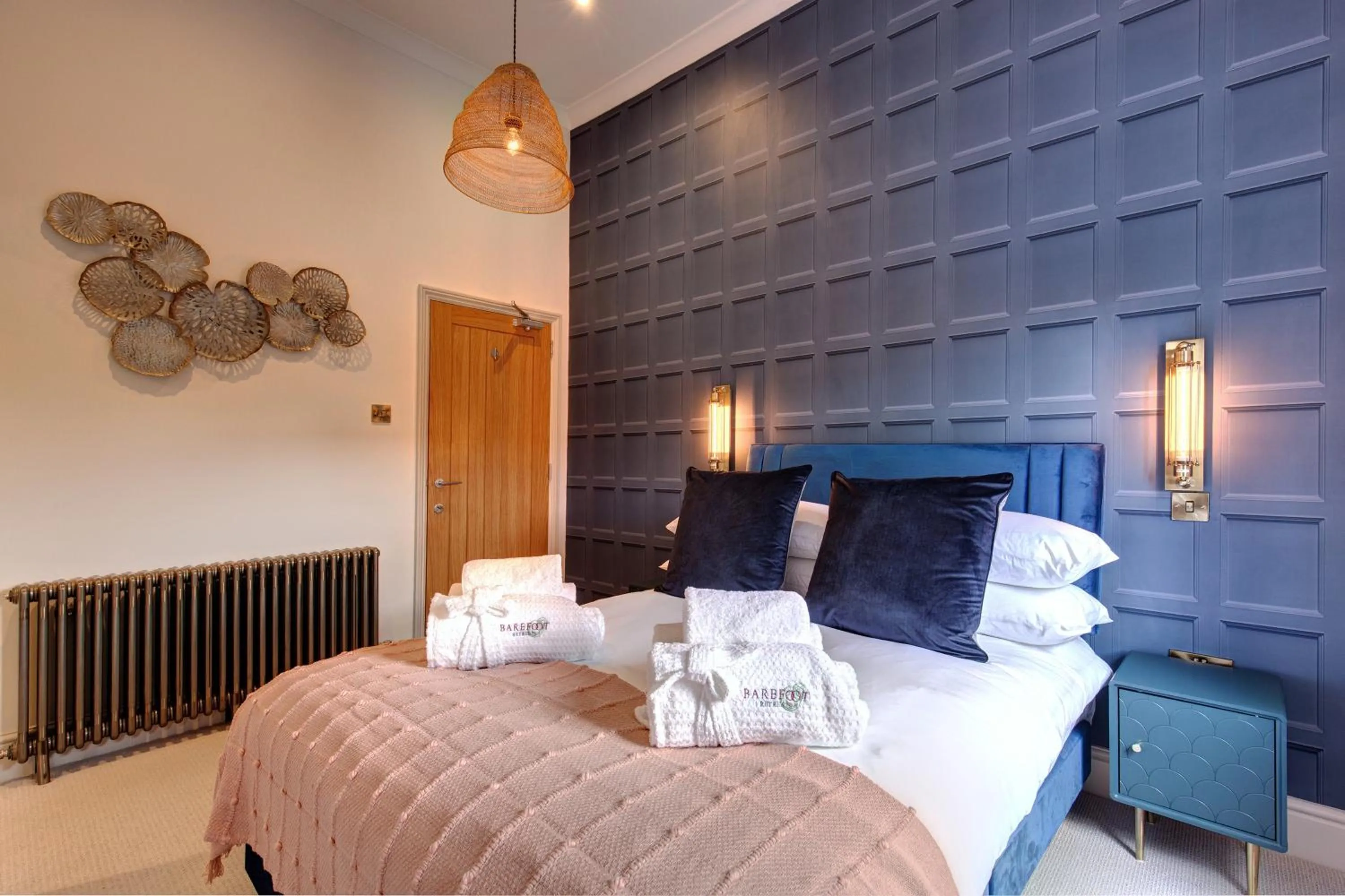 Bedroom, Bed in The Railway Hotel by Barefoot Retreats