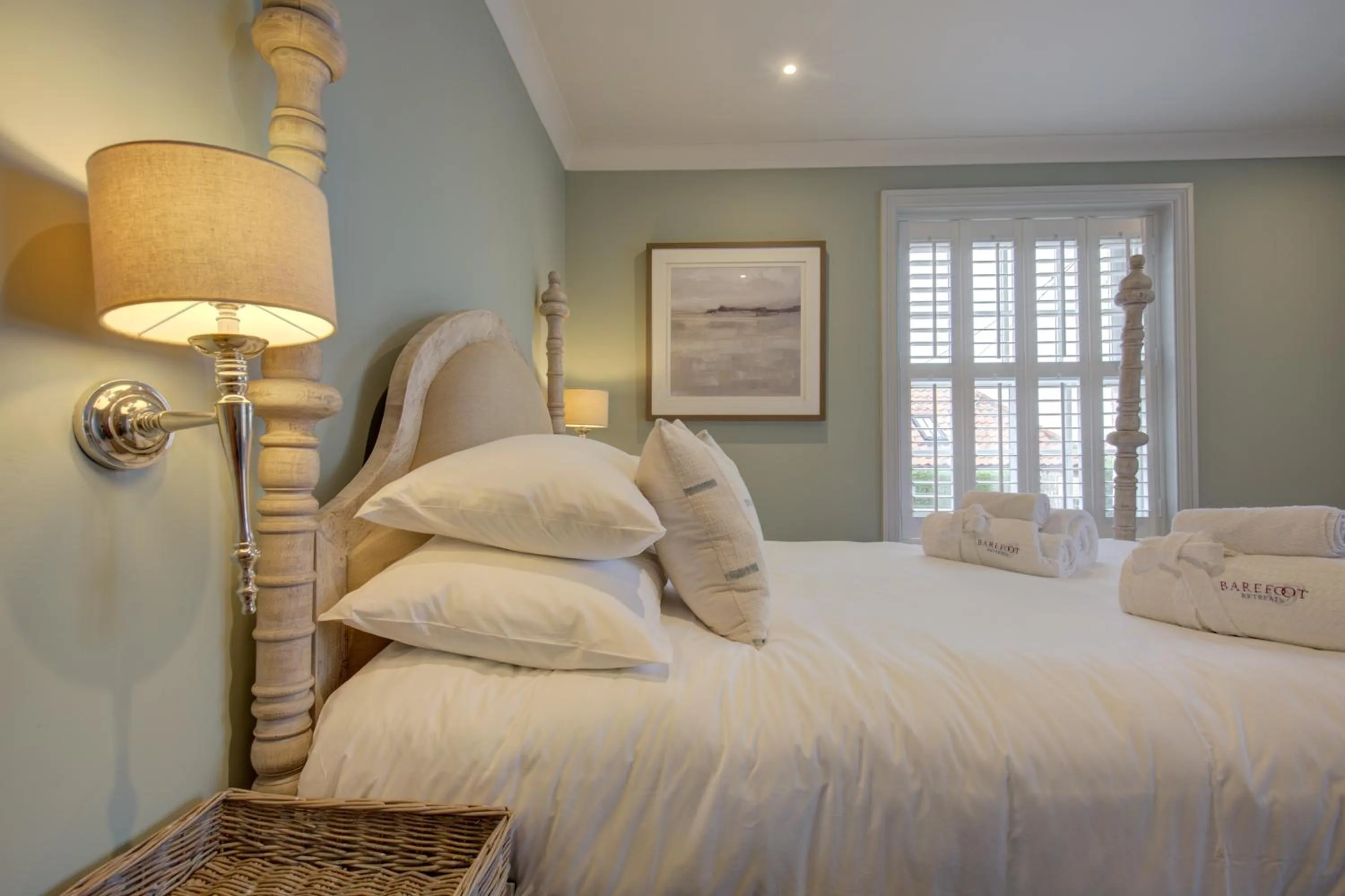 Bed in The Railway Hotel by Barefoot Retreats