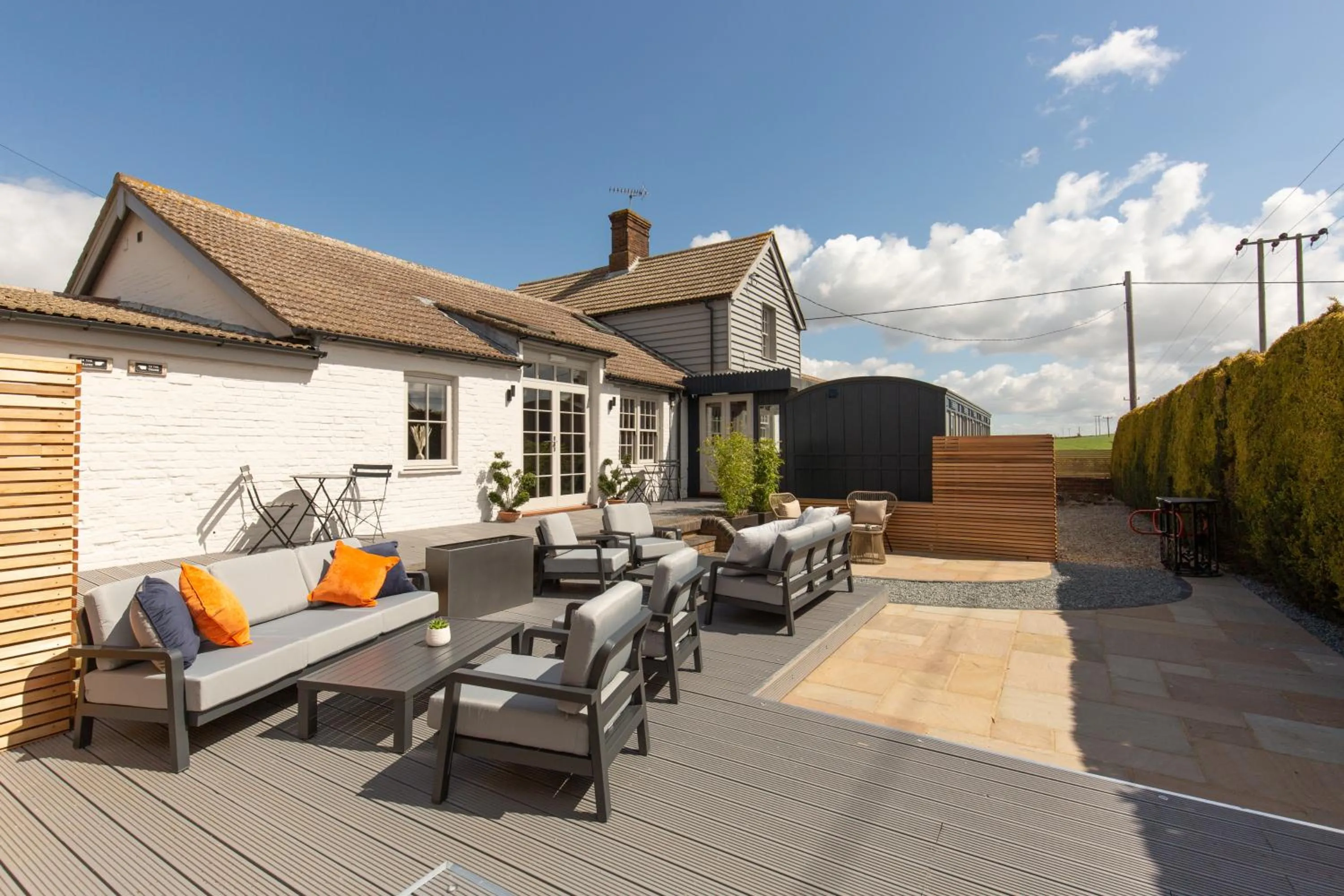 Garden in The Railway Hotel by Barefoot Retreats