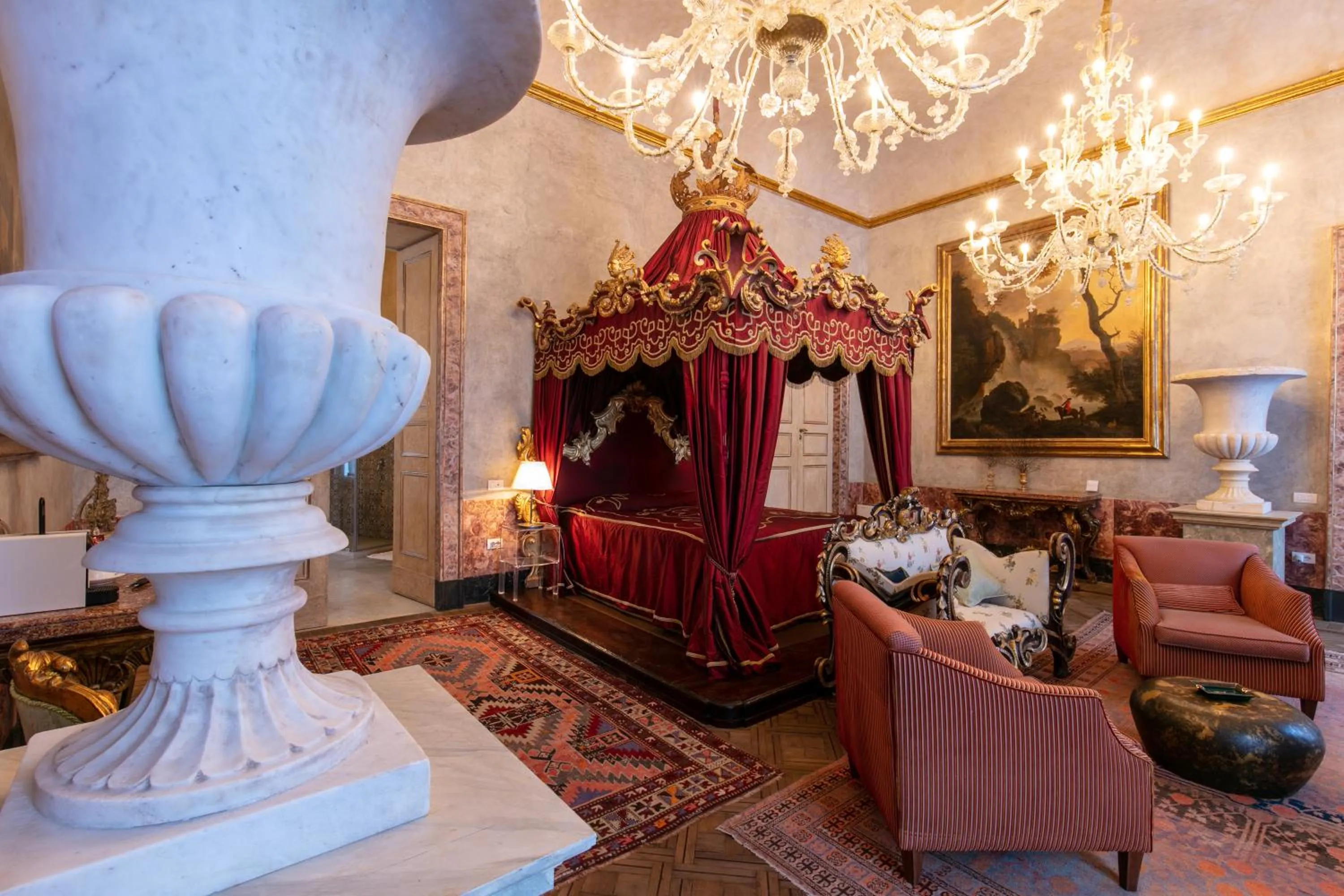 Living room in Palazzo Doria Napoli