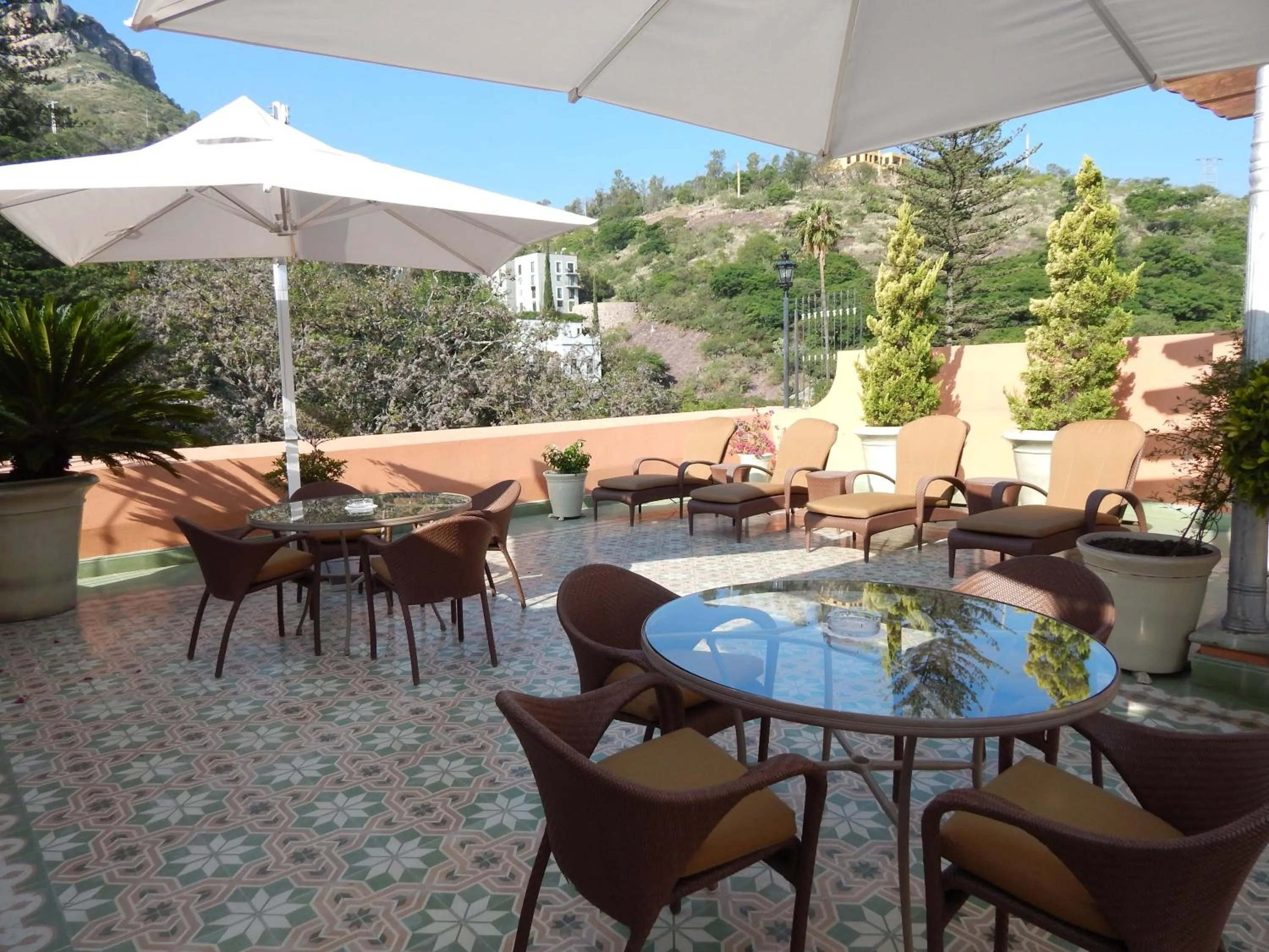 Patio in Villa Maria Cristina Hotel