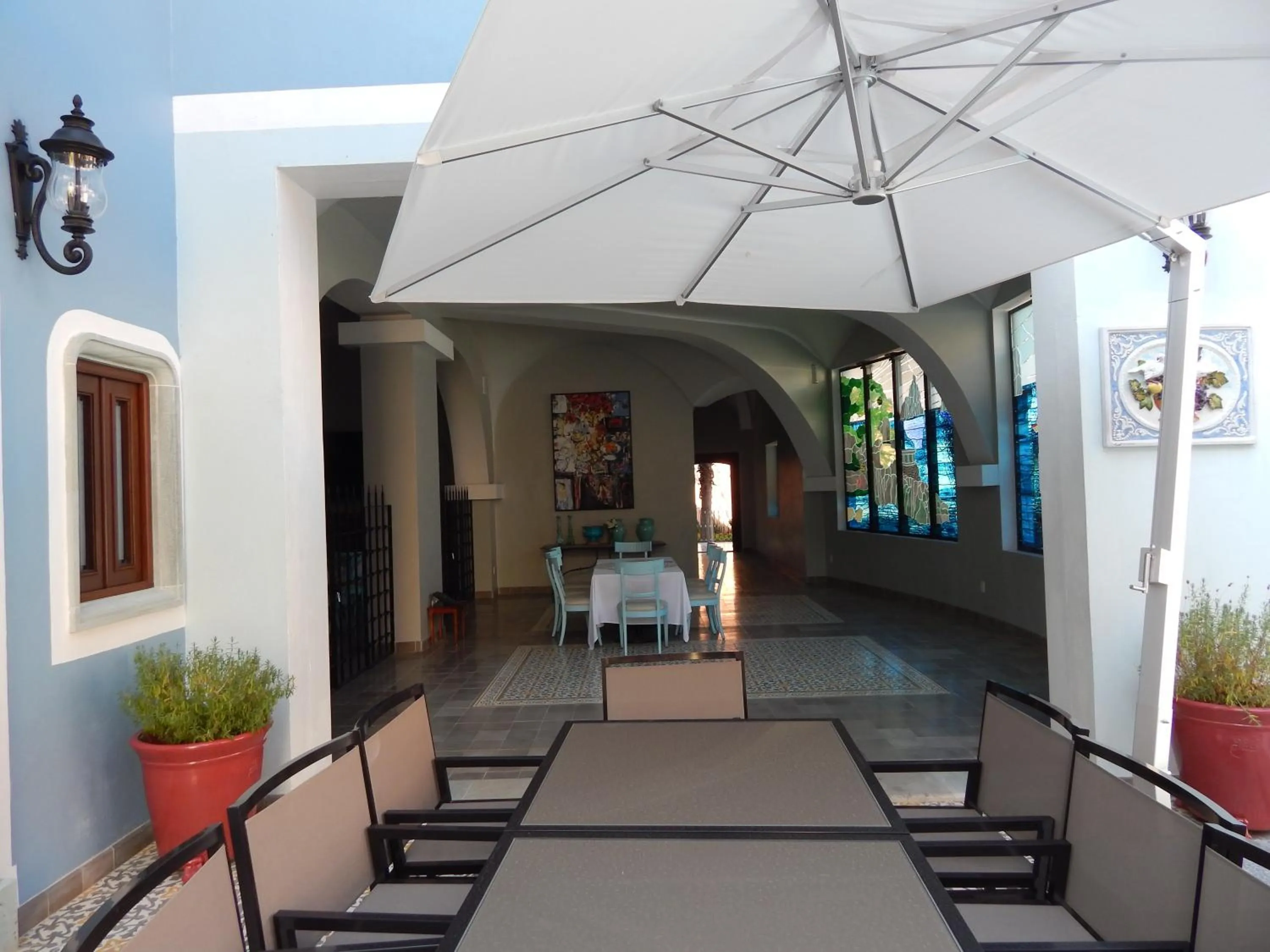 Patio in Villa Maria Cristina Hotel