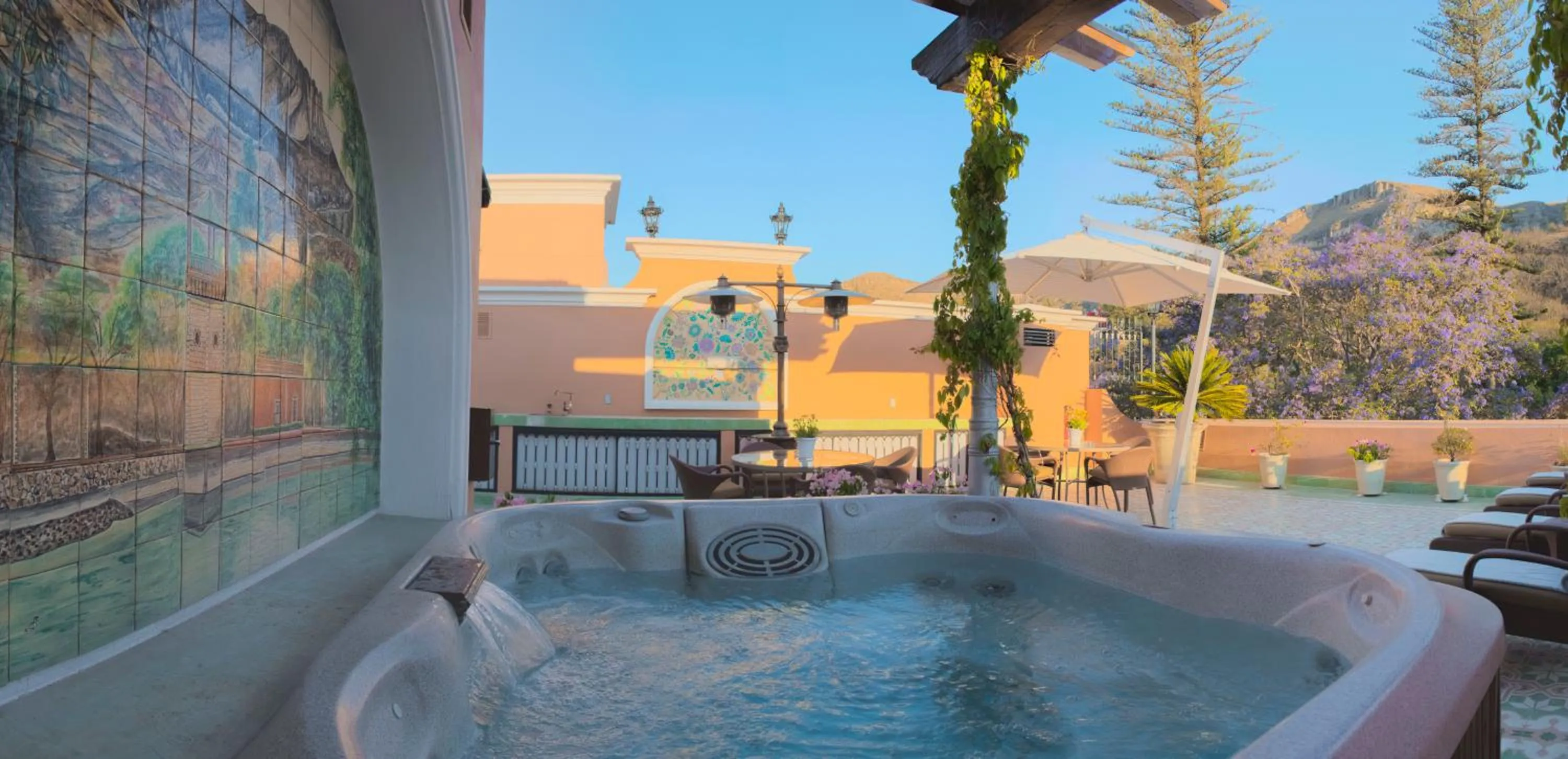 Solarium in Villa Maria Cristina Hotel