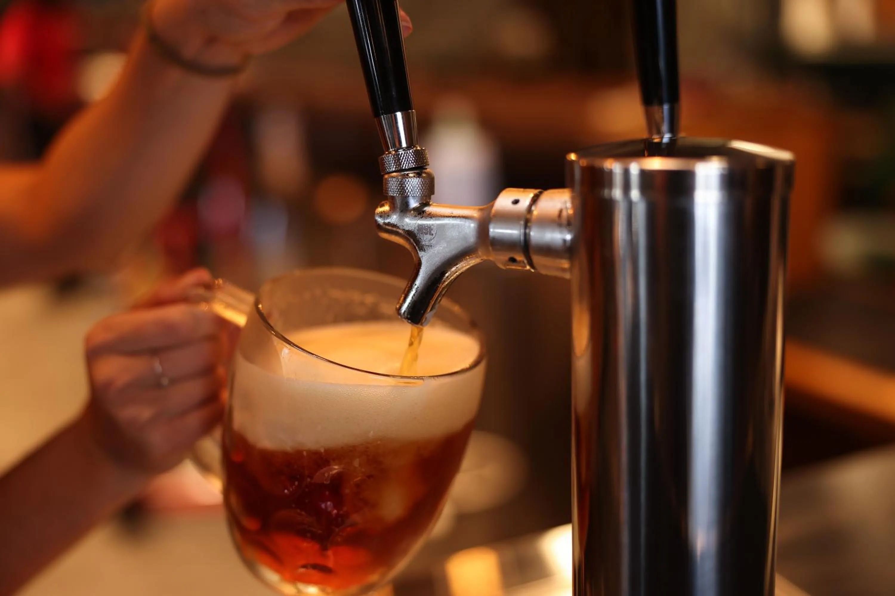 Drinks in Pivovar Hotel