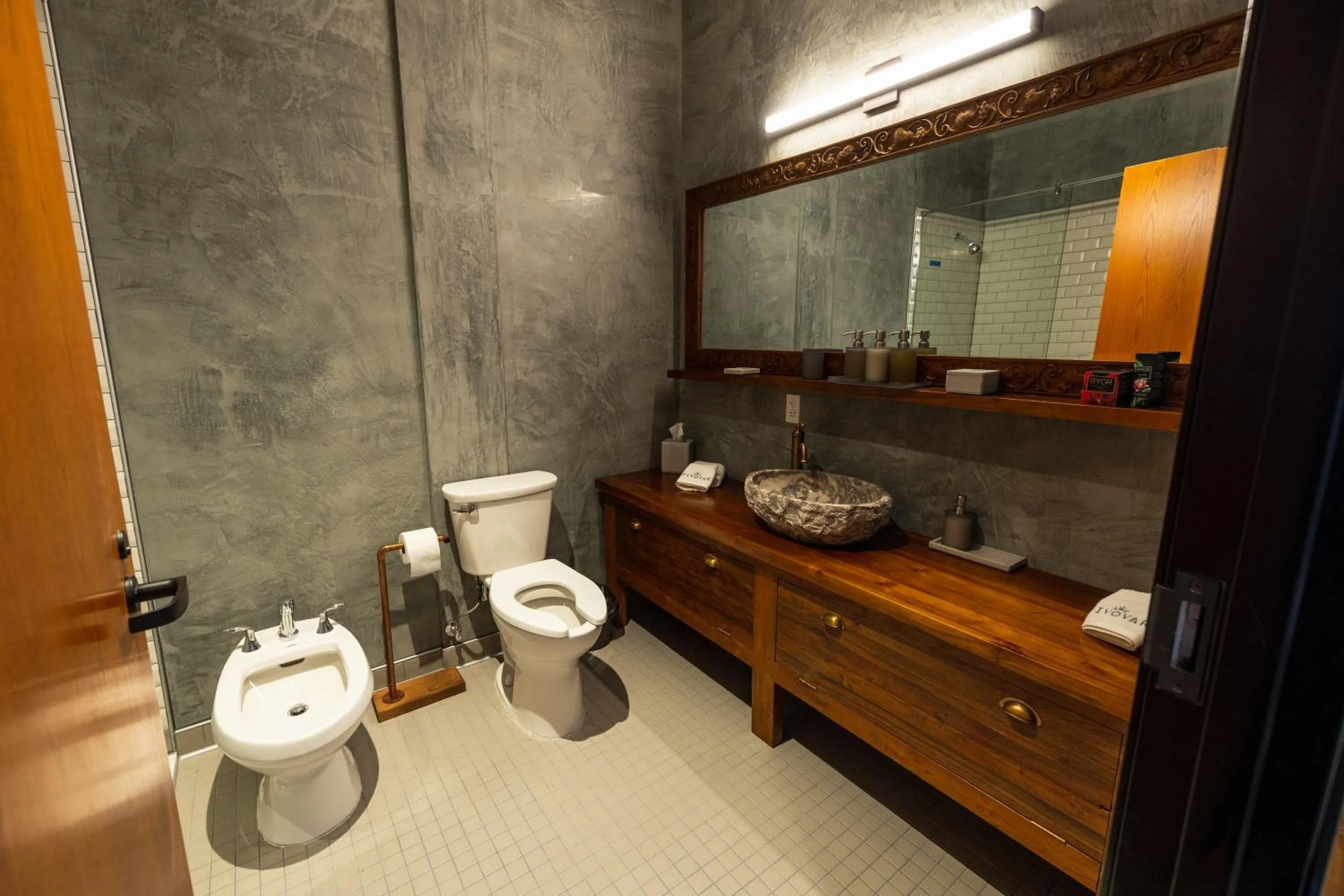 Bathroom in Pivovar Hotel