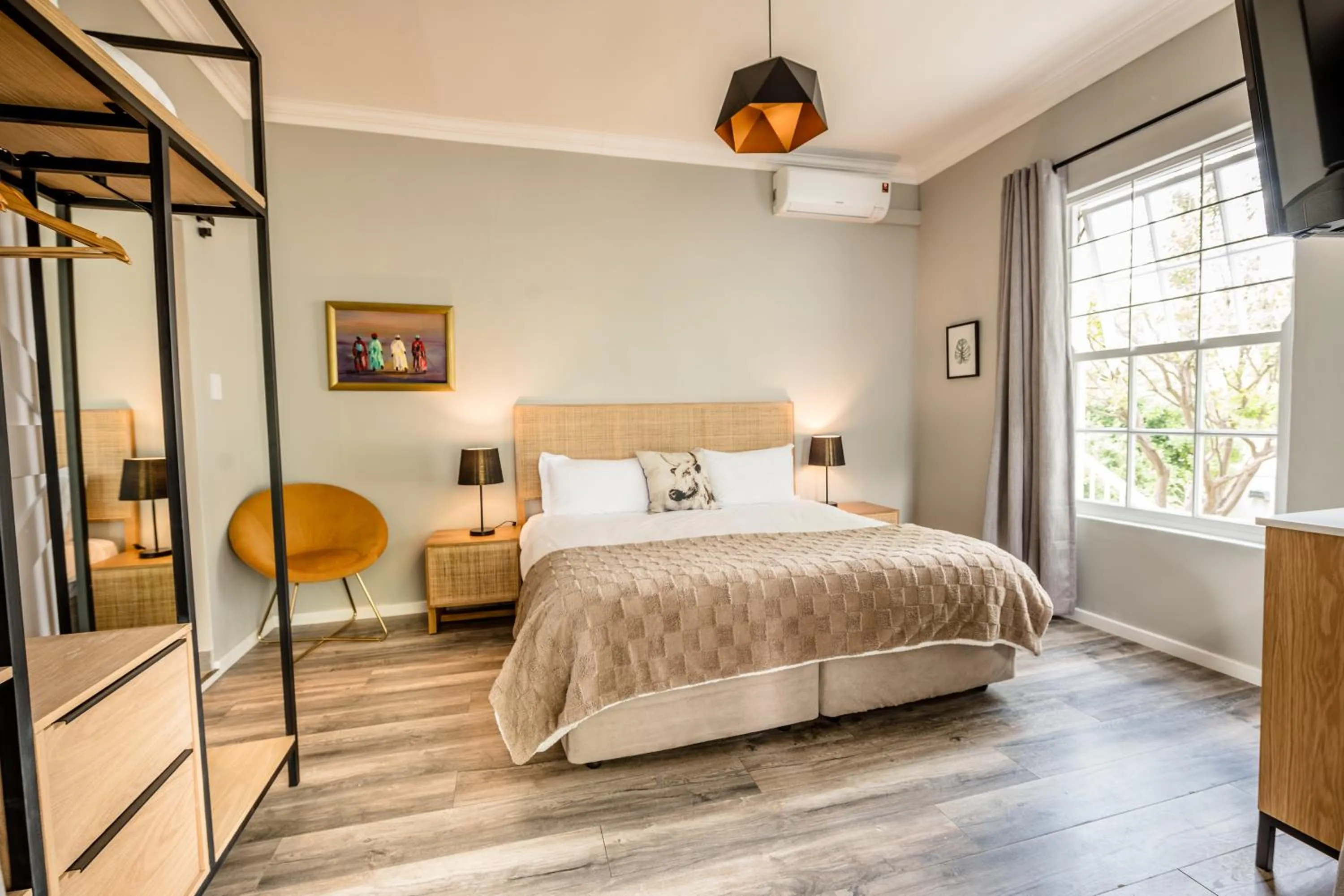 Bed in Corner House Residence