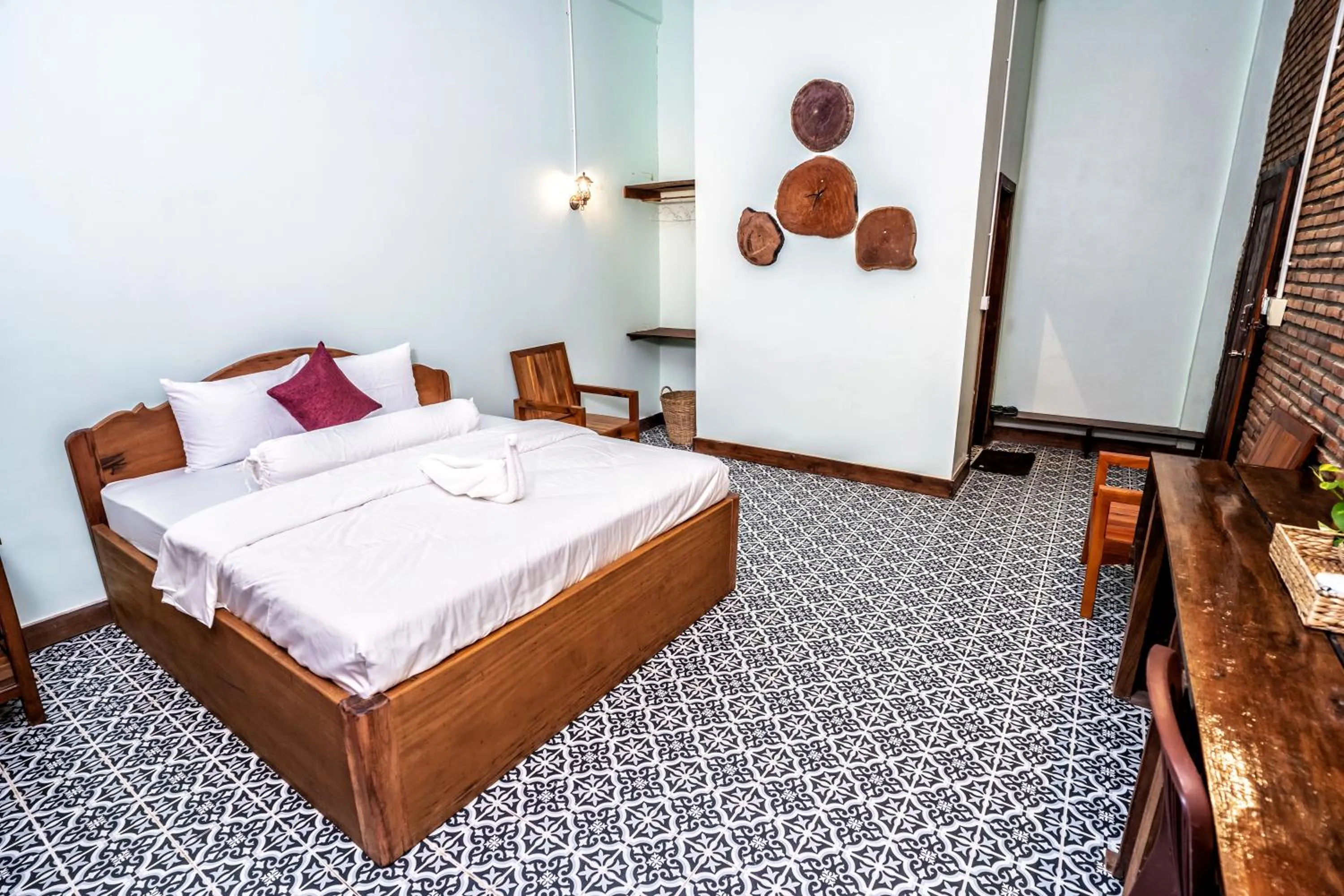 Bed in Bat Rice Resort