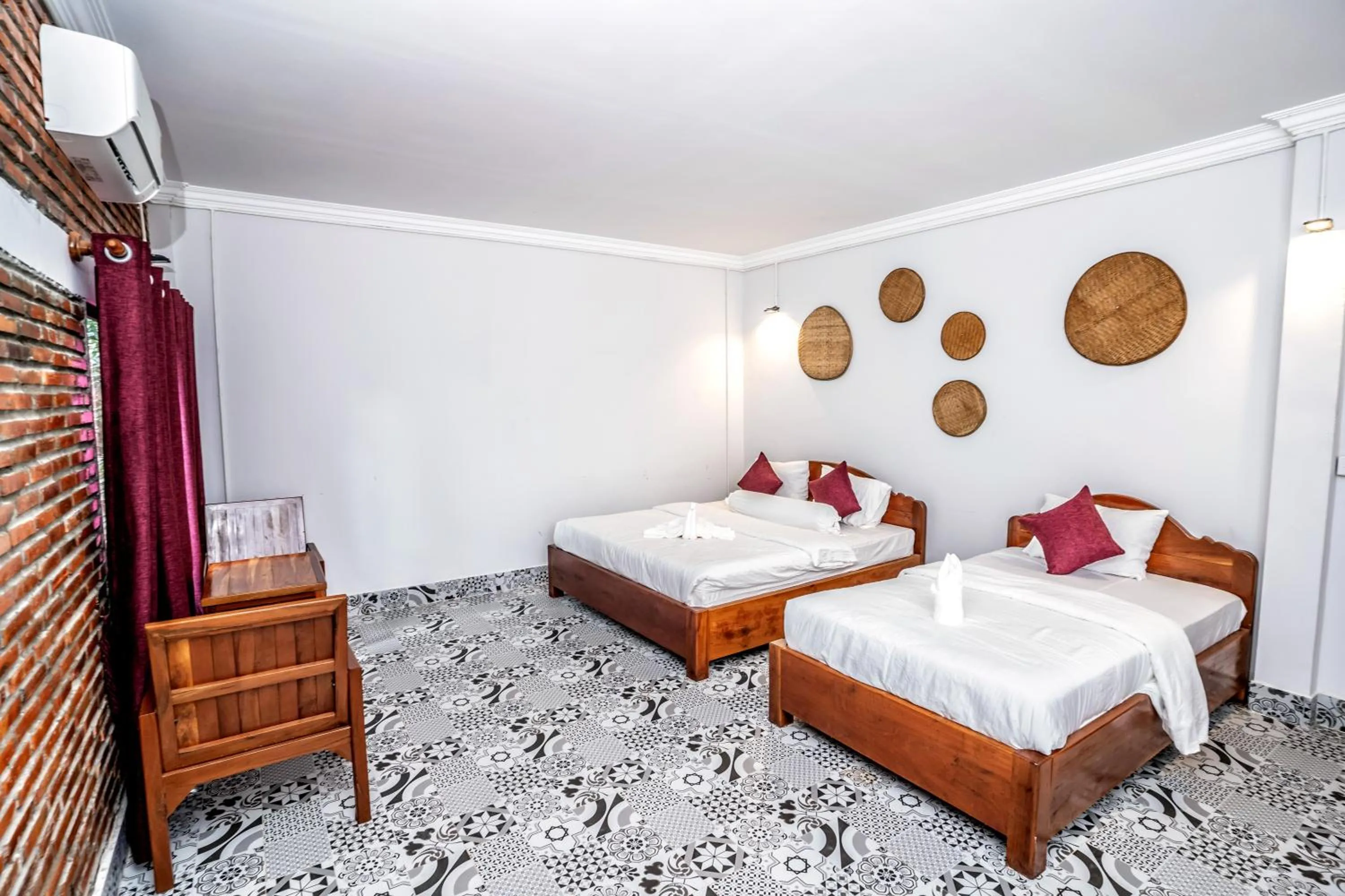 Bed in Bat Rice Resort