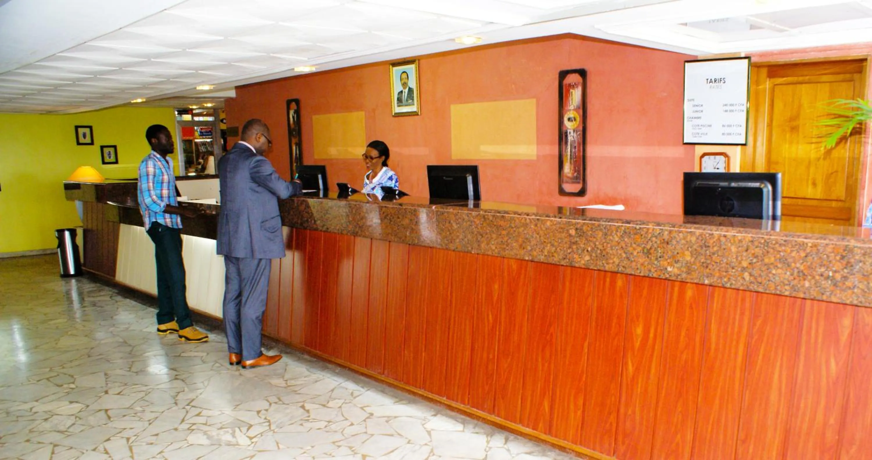 Lobby or reception in Hôtel Sawa