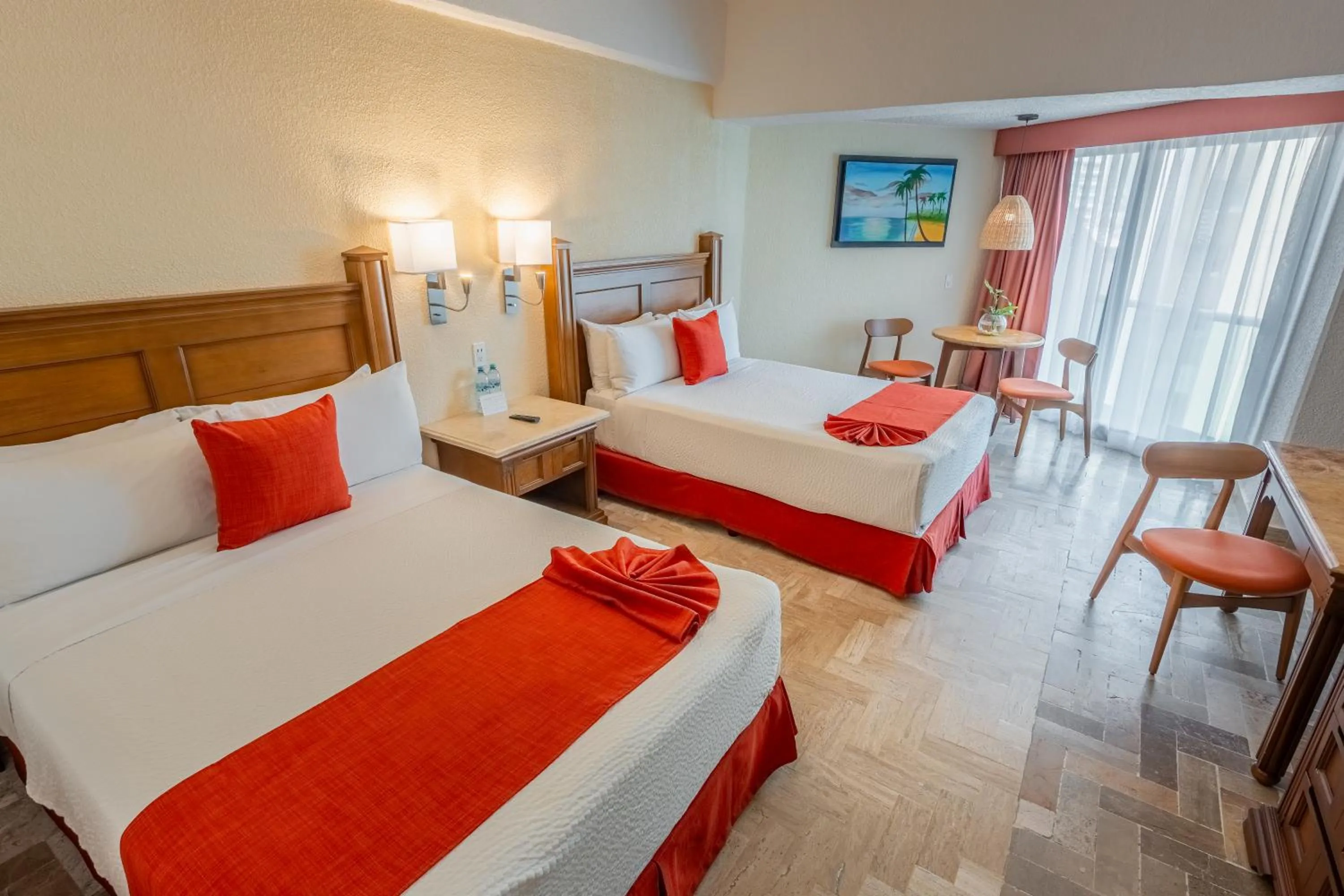 Bed in Copacabana Beach Hotel Acapulco