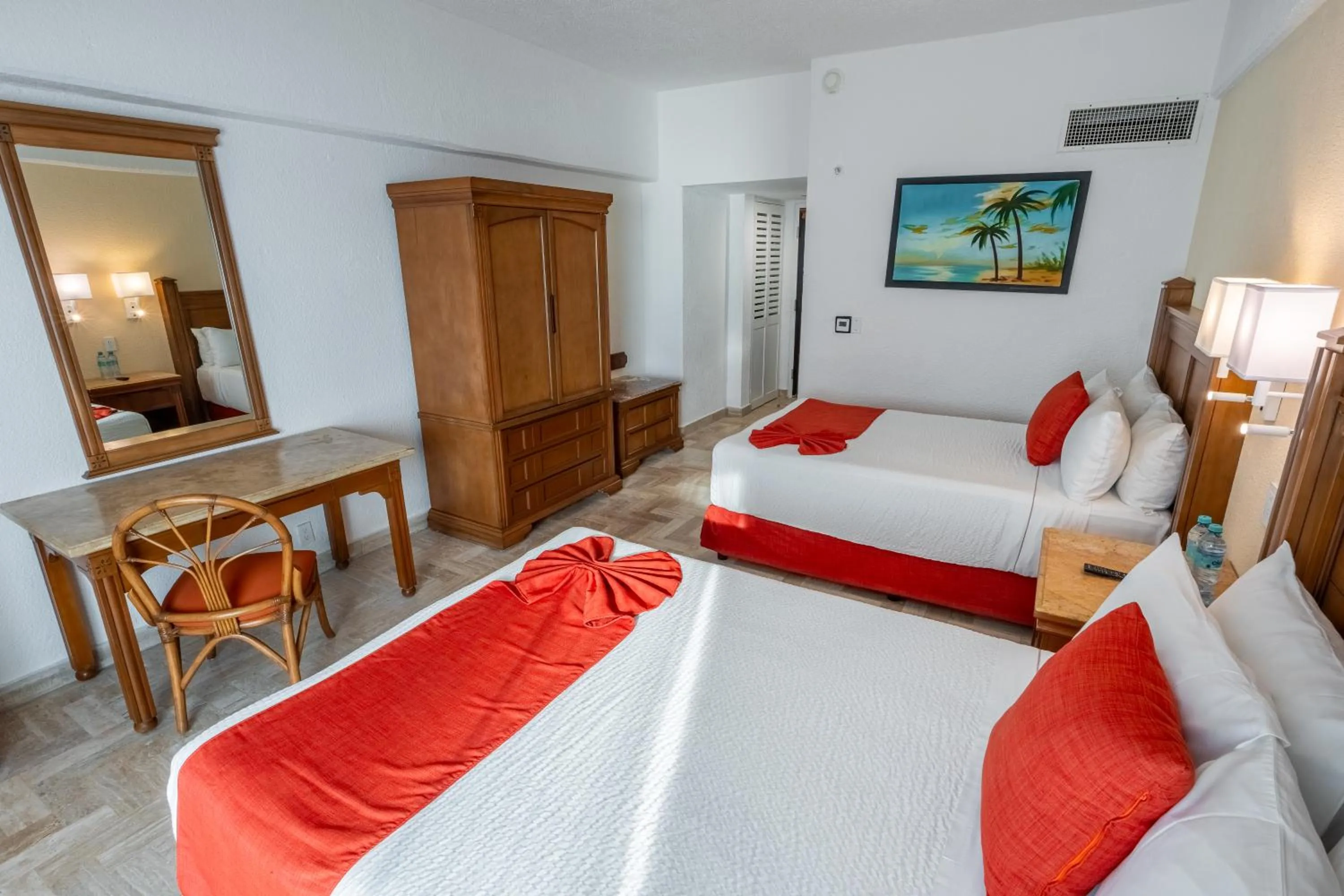 Bed in Copacabana Beach Hotel Acapulco