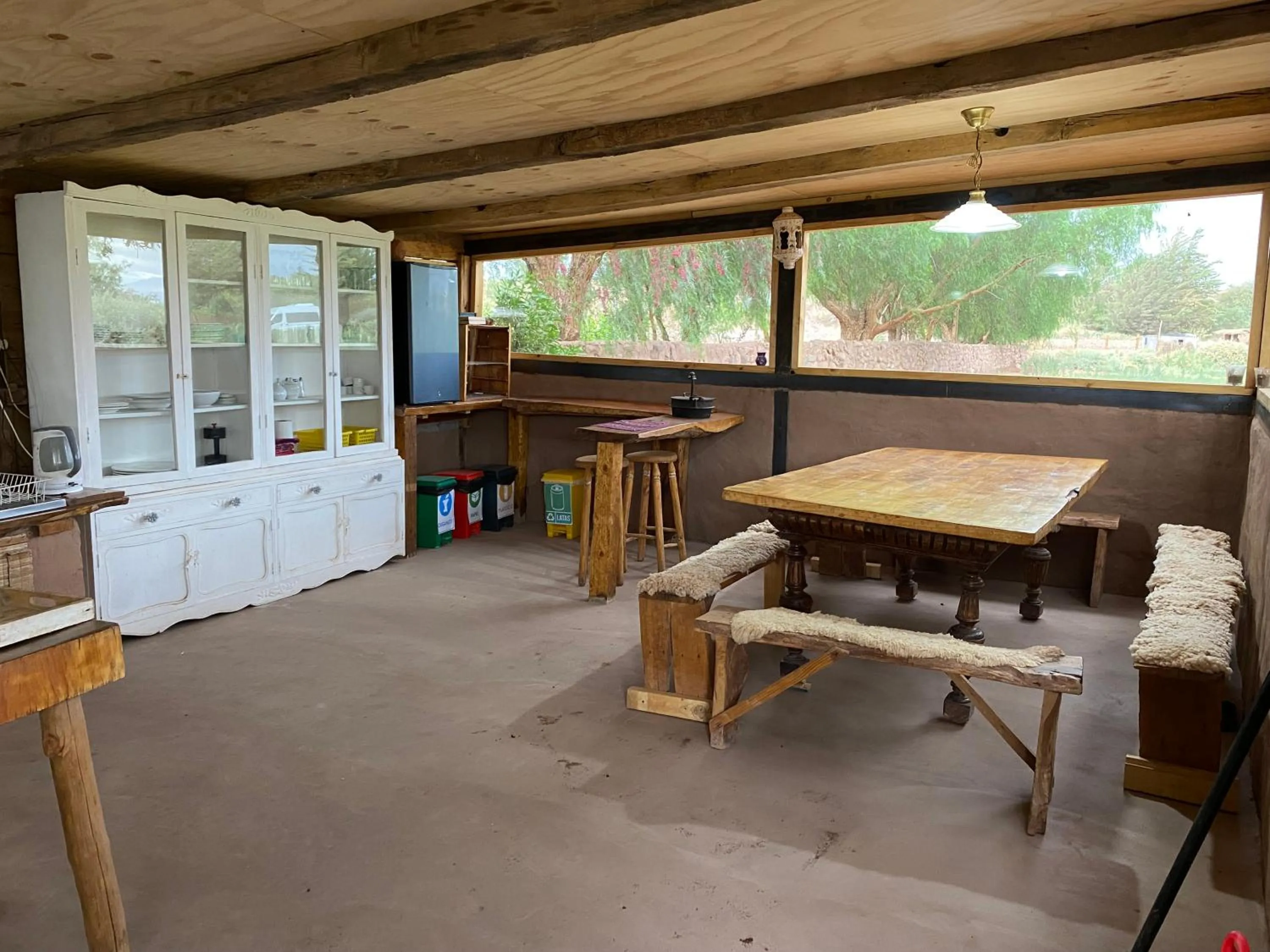 Dining area in Eco-Lodge El Andinista