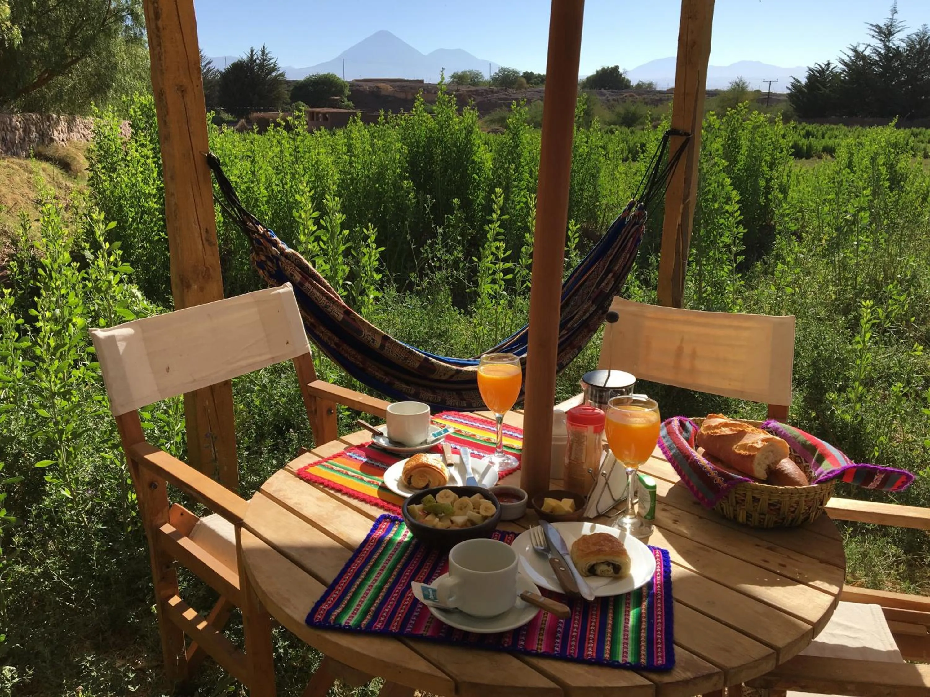 Food and drinks in Eco-Lodge El Andinista